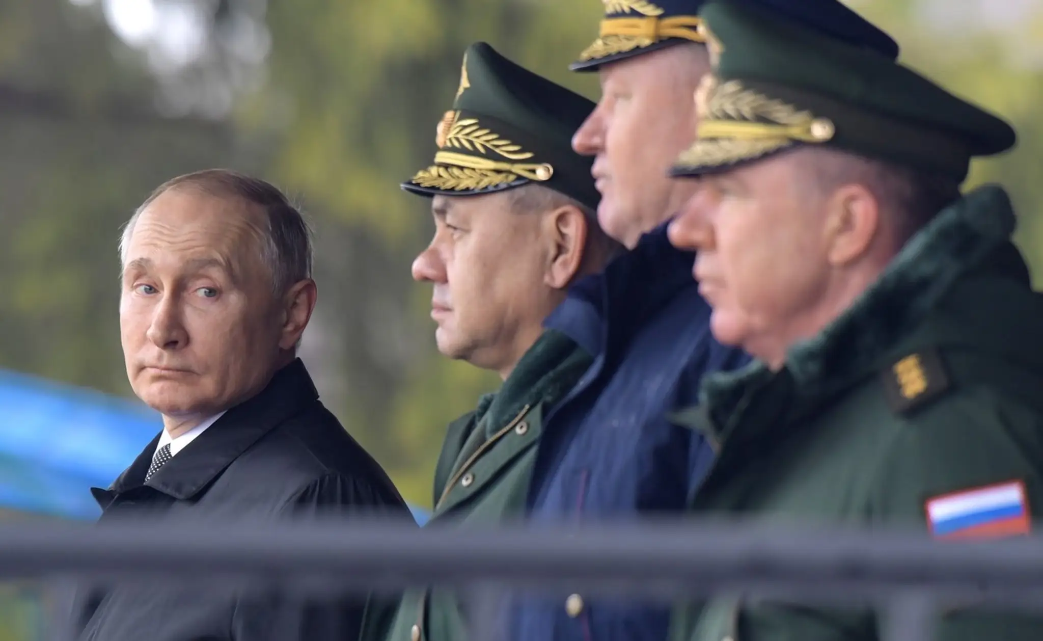 Vladimir Putin a vedenie ruskej armády.
