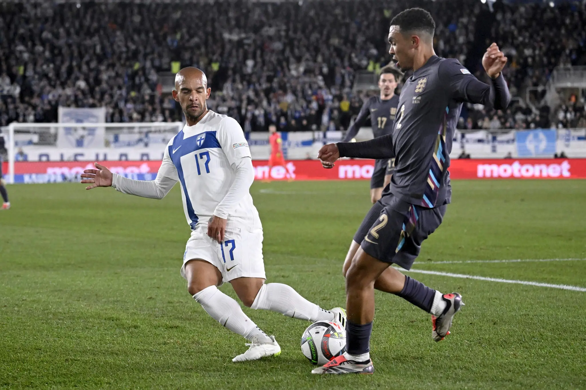 Futbalisti Anglicka si v Lige národov poradili s Fínskom.