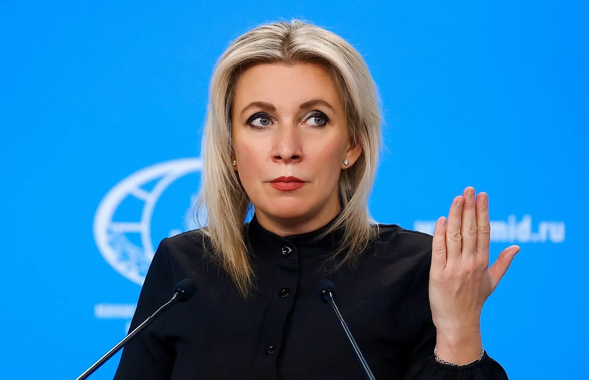 Hovorkyňa ruského rezortu diplomacie Marija Zacharovová.