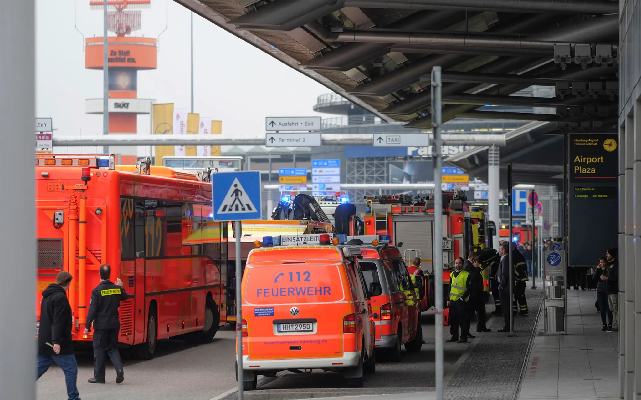 Mimoriadna udalosť na letisku v Hamburgu