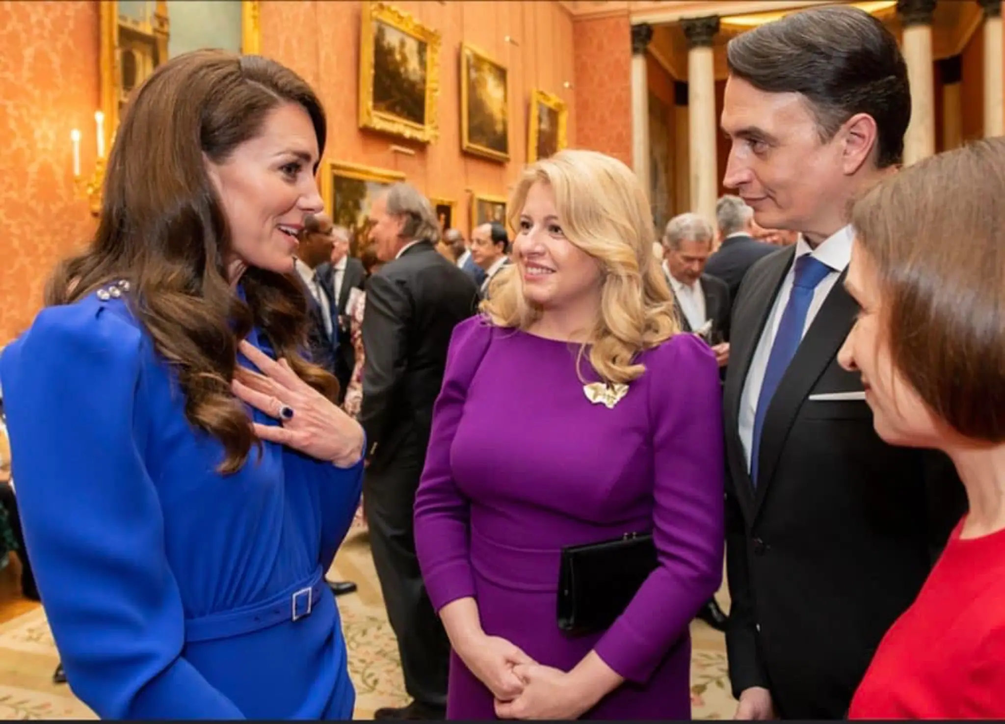 Zuzana Čaputová na stretnutí s Karolom III.