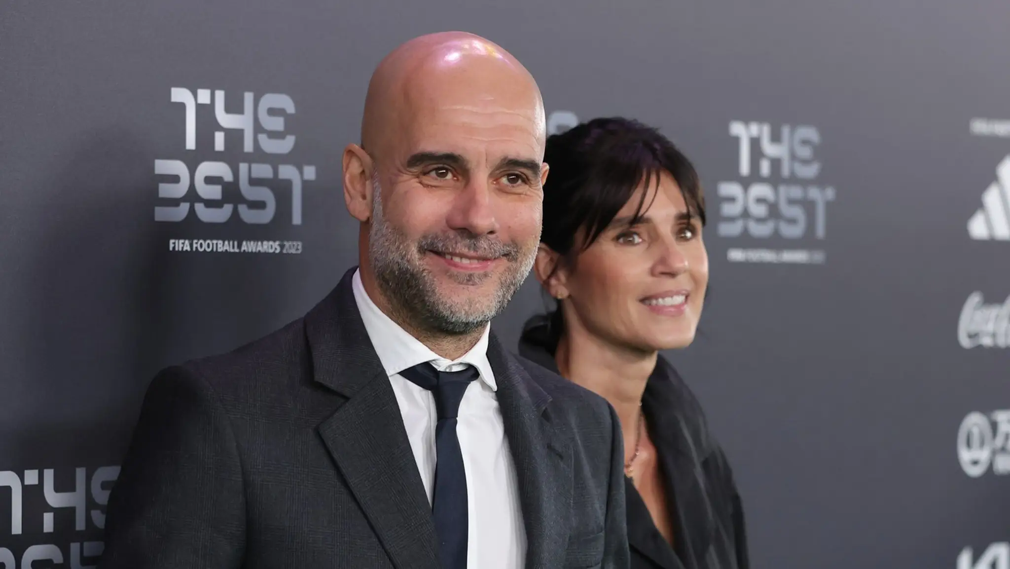 Pep Guardiola s manželkou