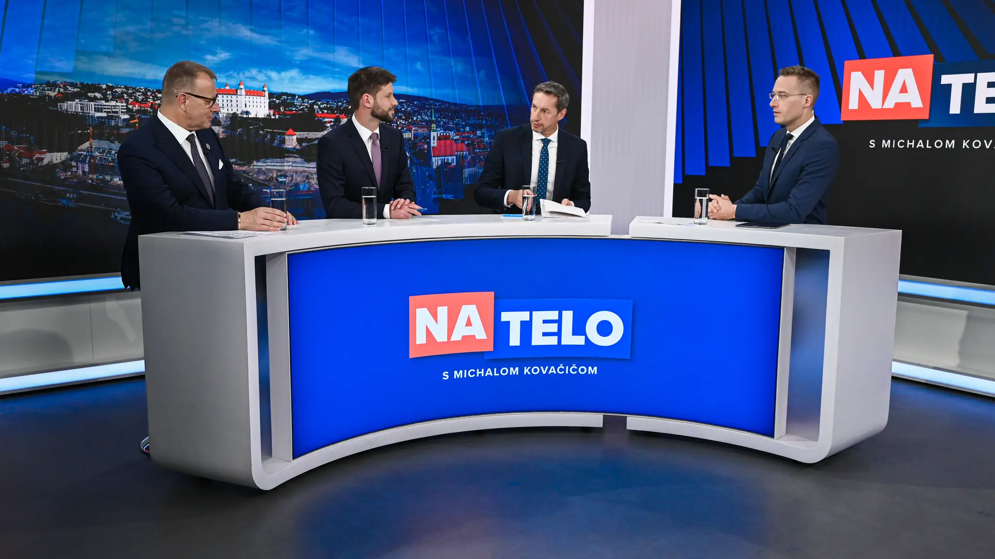 Boris Kollár, Michal Šimečka a Milan Majerský v relácii Na telo.