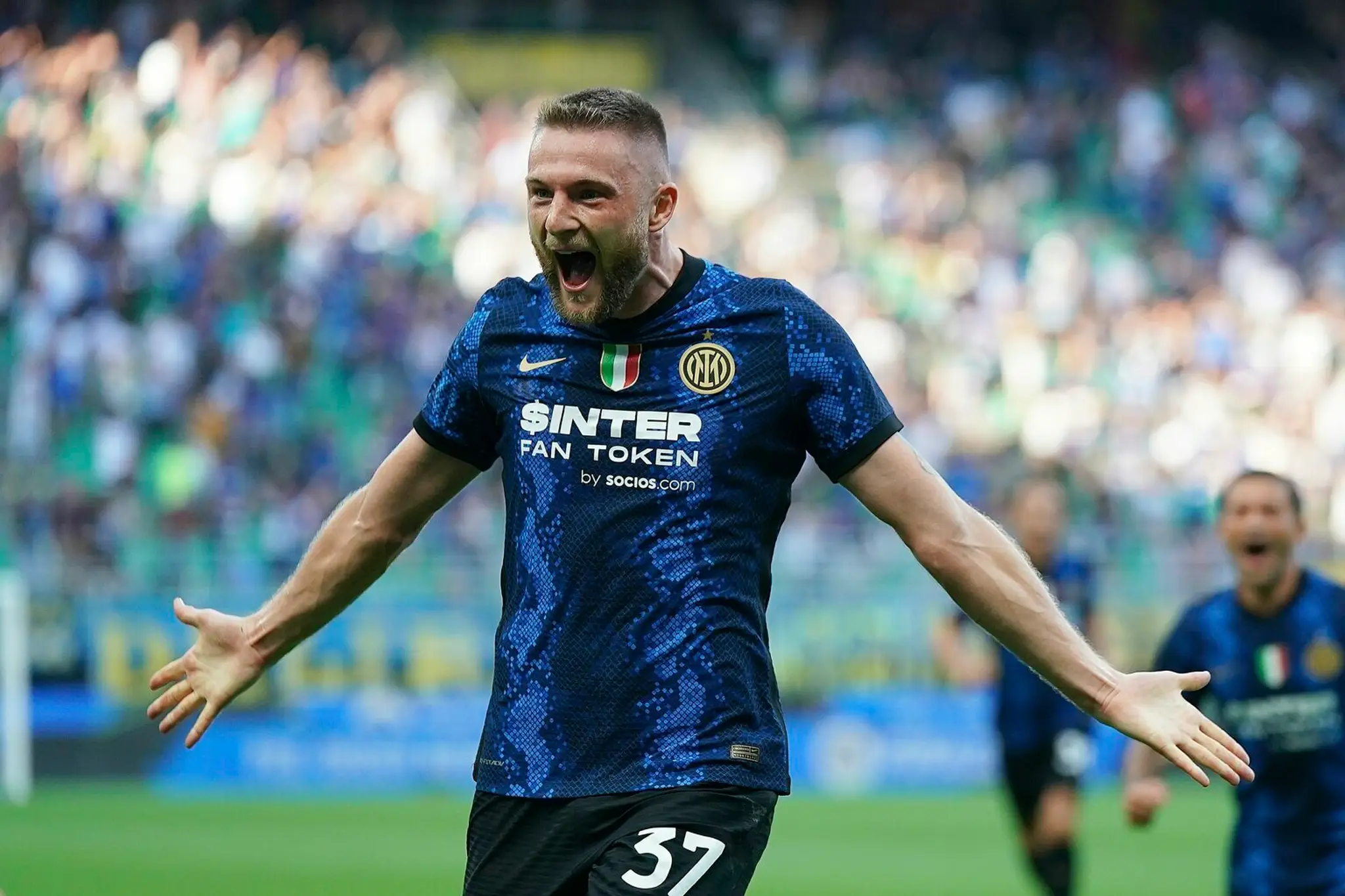 Slovenský futbalista Milan Škriniar z Interu Miláno