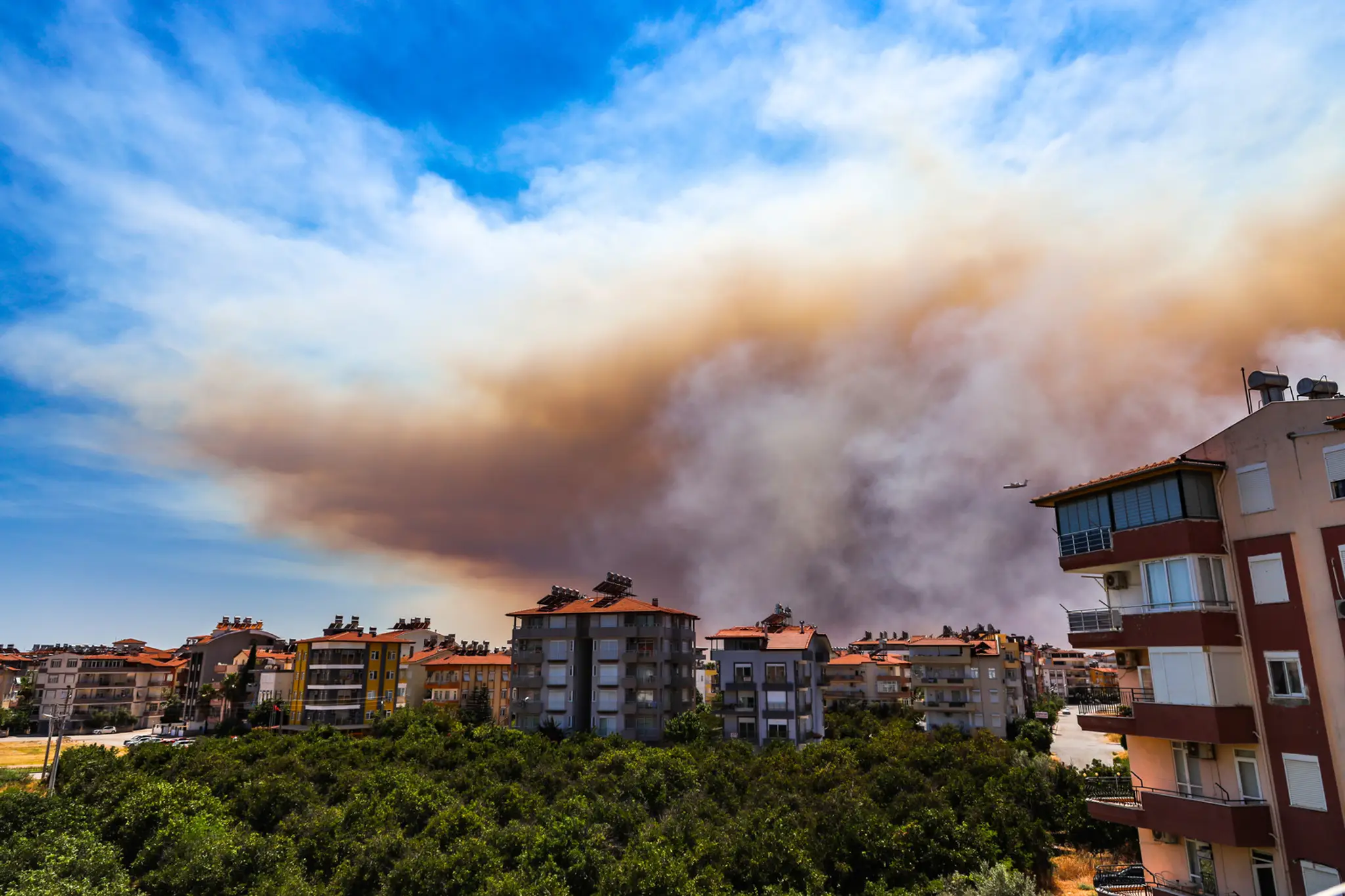 Požiare v okolí tureckého mesta Antalya.
