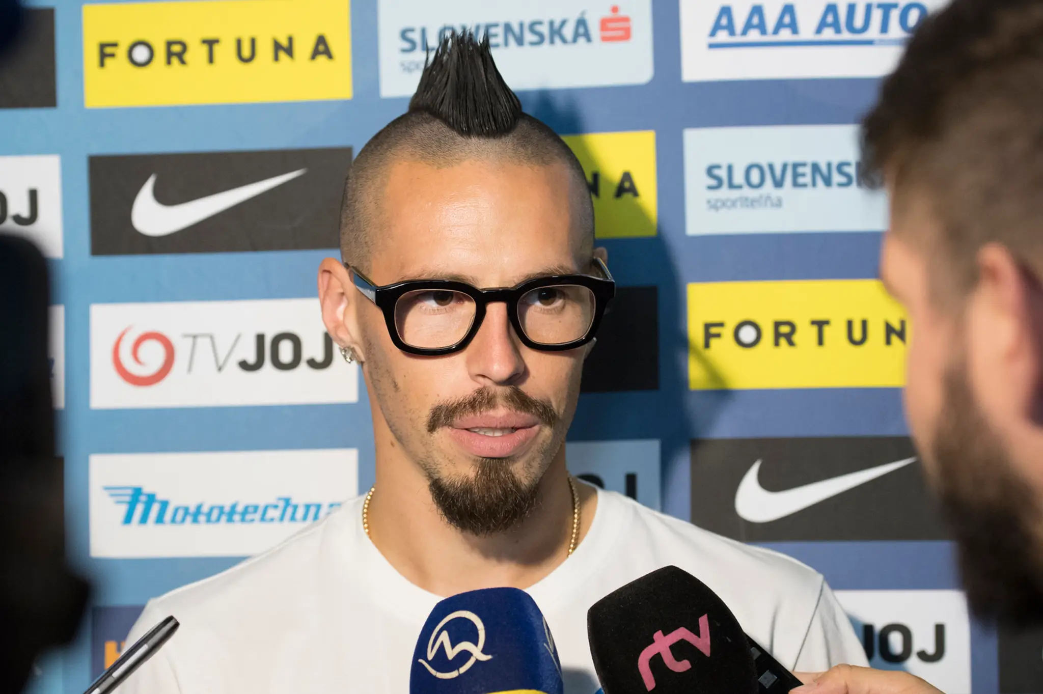 Marek Hamšík na zraze slovenskej futbalovej reprezentácie.