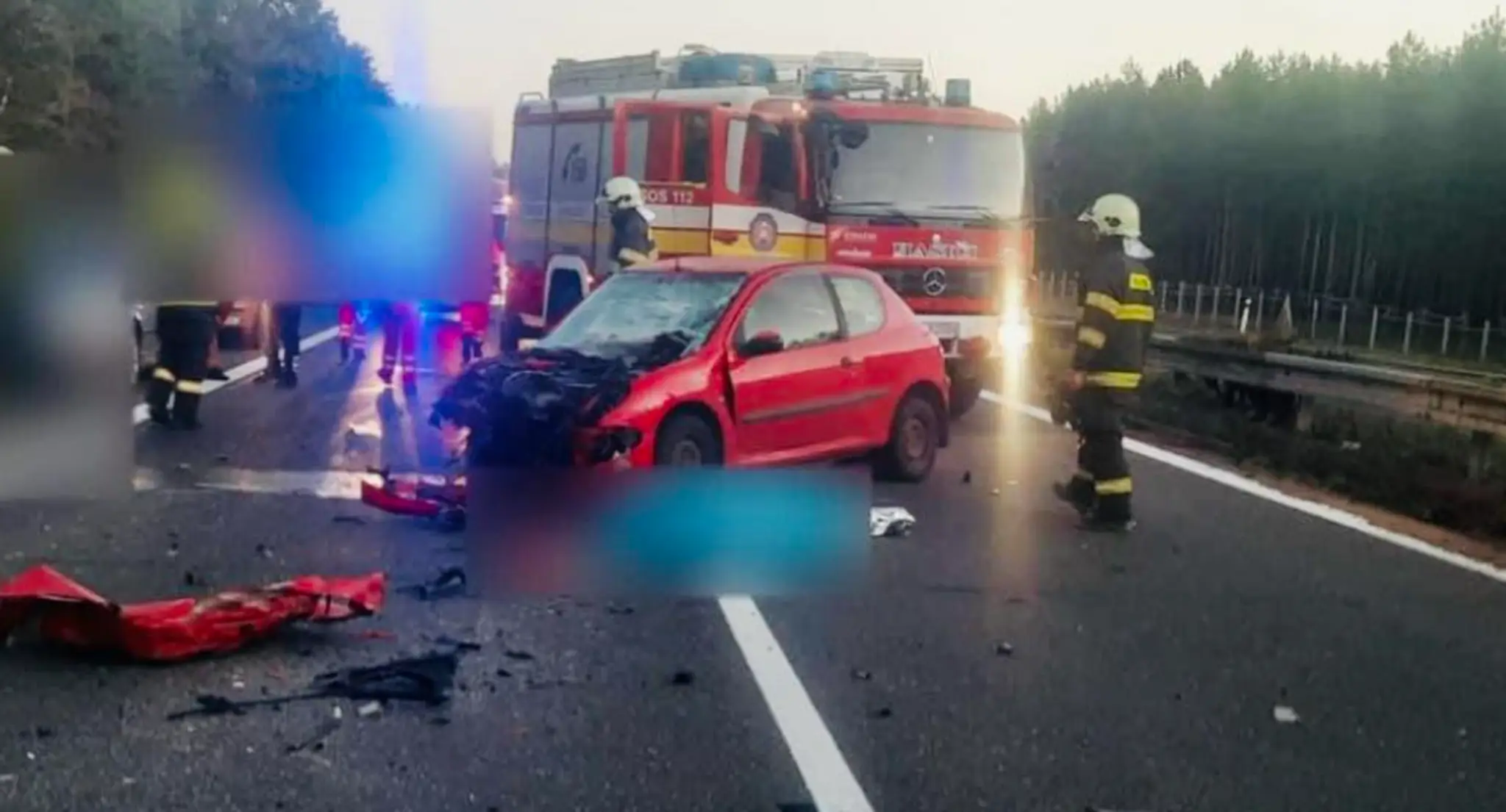 Na snímke zničené auto po nehode na D2.