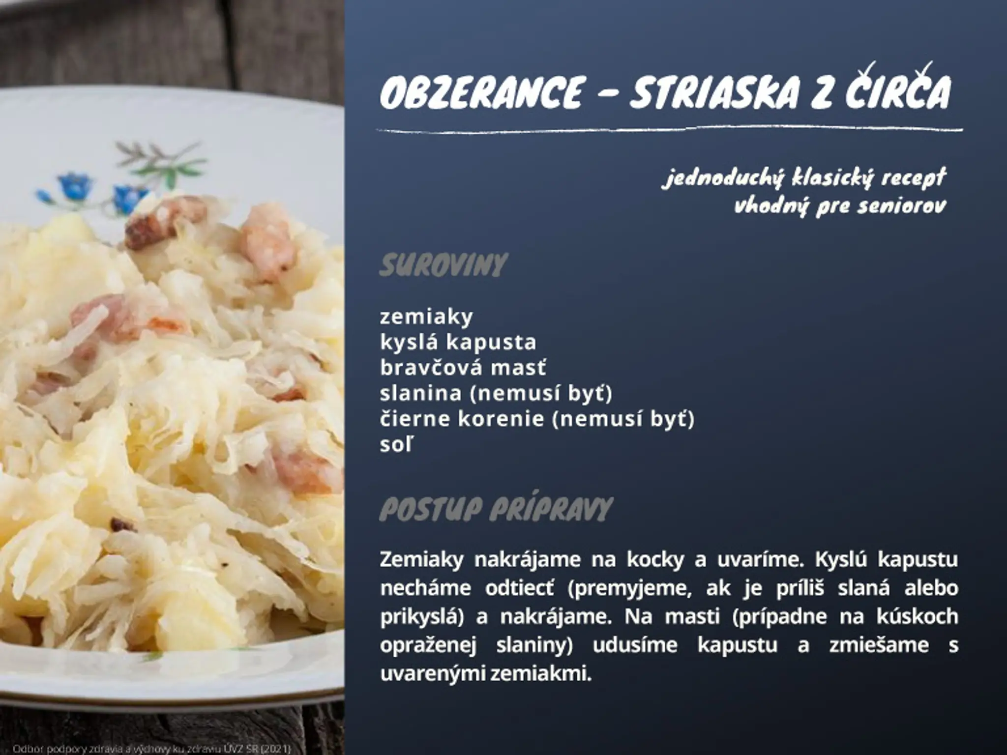 Malá kuchárka pre seniorov.