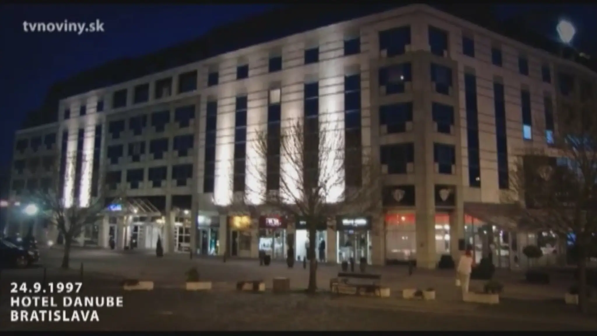 Hotel Danube na archívnom zábere.