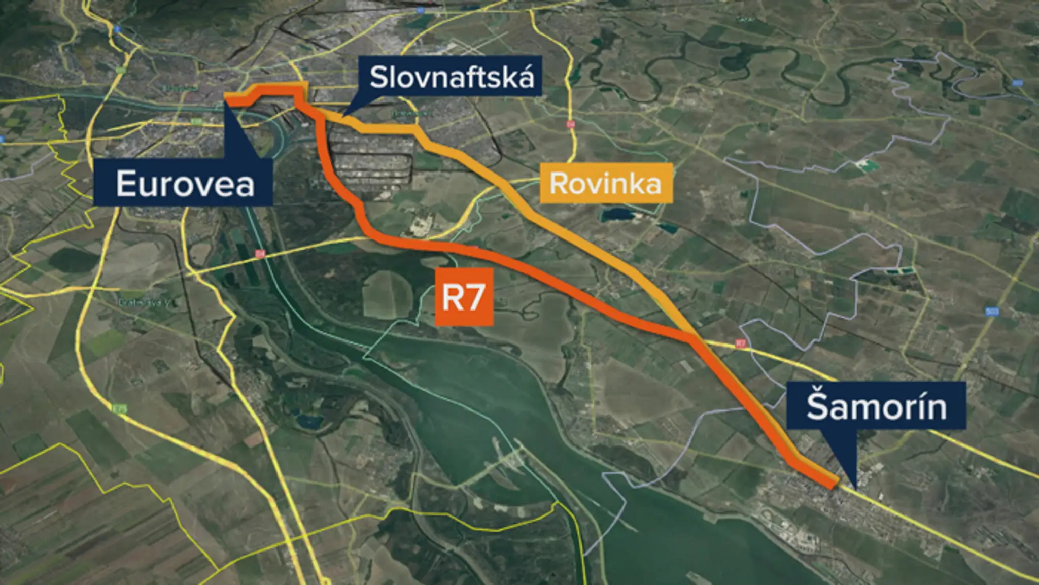 S dvoma tímami sme sa vybrali v špičke zo Šamorína do Bratislavy.