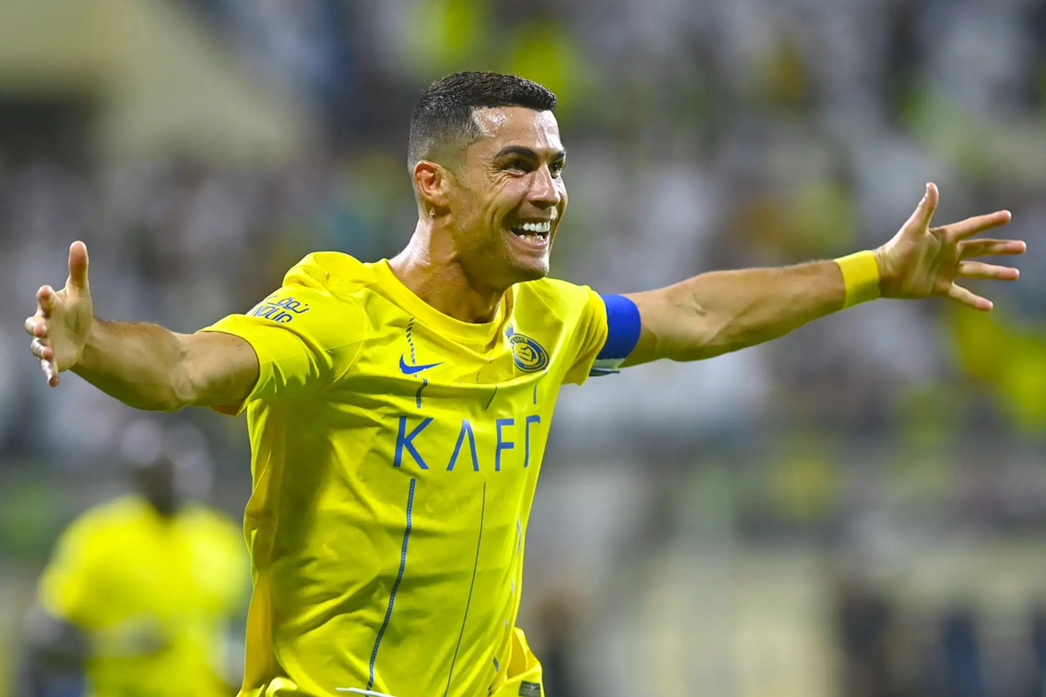 Cristiano Ronaldo oslavuje gól.