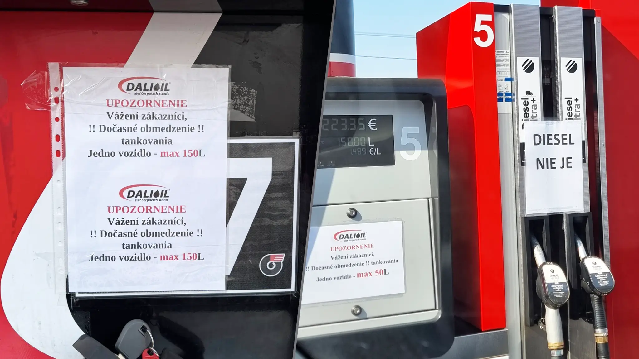 Limity na pohonné hmoty