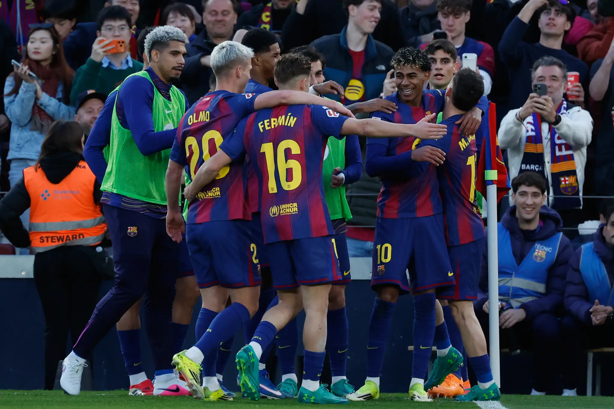 Gólová radosť futbalistov FC Barcelona.