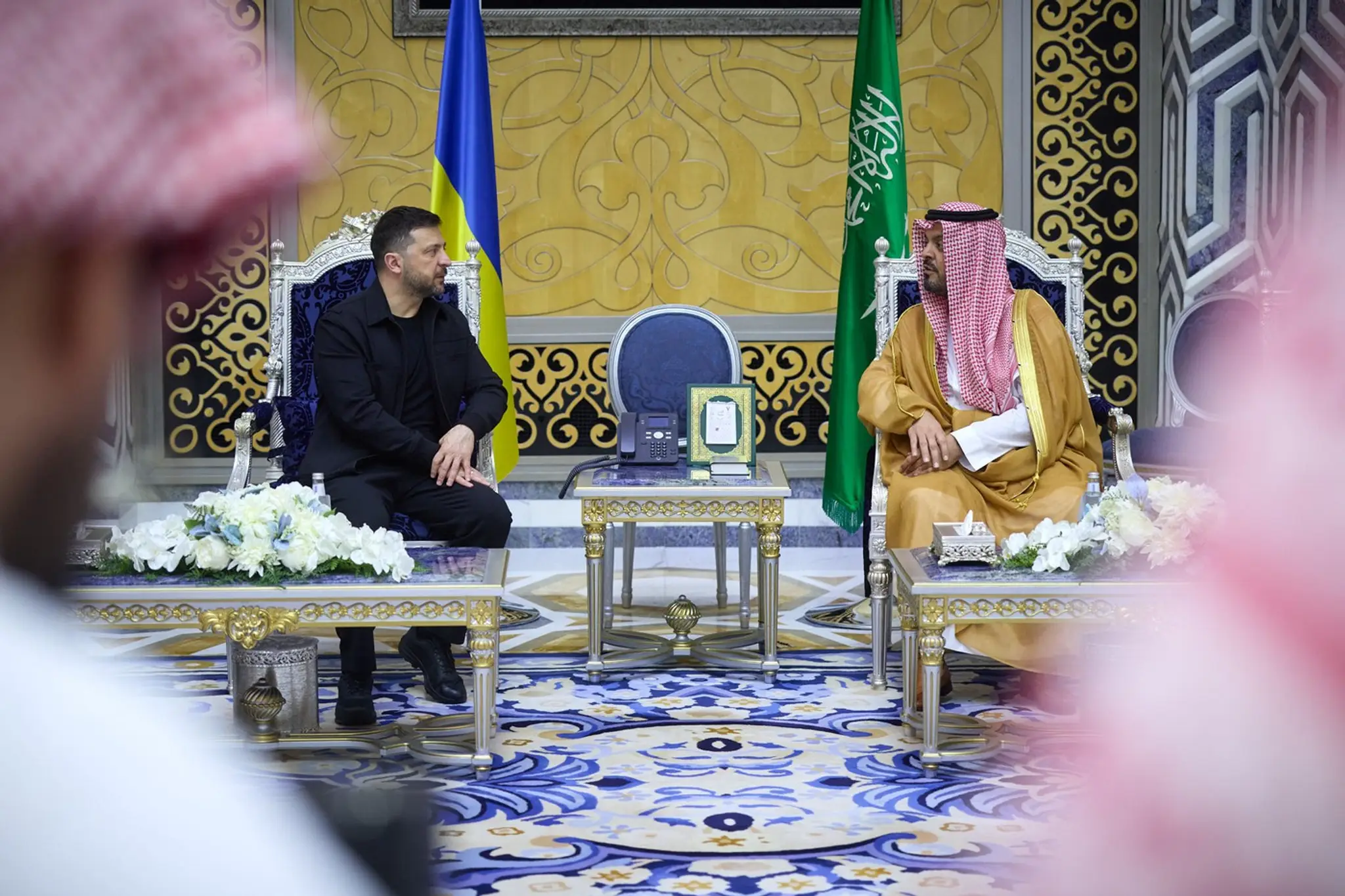 Ukrajinský prezident Volodymyr Zelenskyj sa v Džidde stretol s korunným princom a premiérom Saudskej Arábie Mohammedom bin Salmánom Al Saudom.