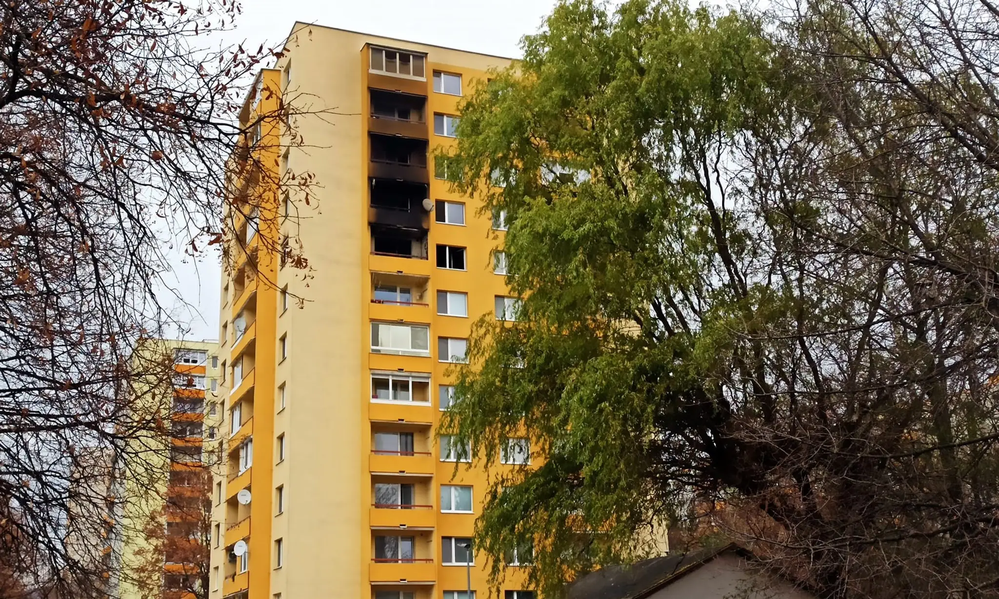 Požiar v Prešove na Prostějovskej 3