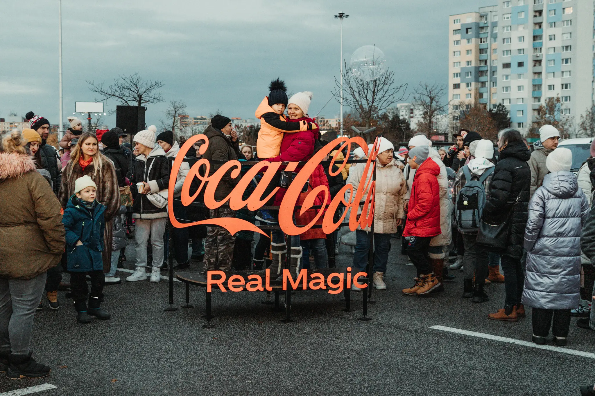 Coca-Cola Vianočný kamión v Bratislave