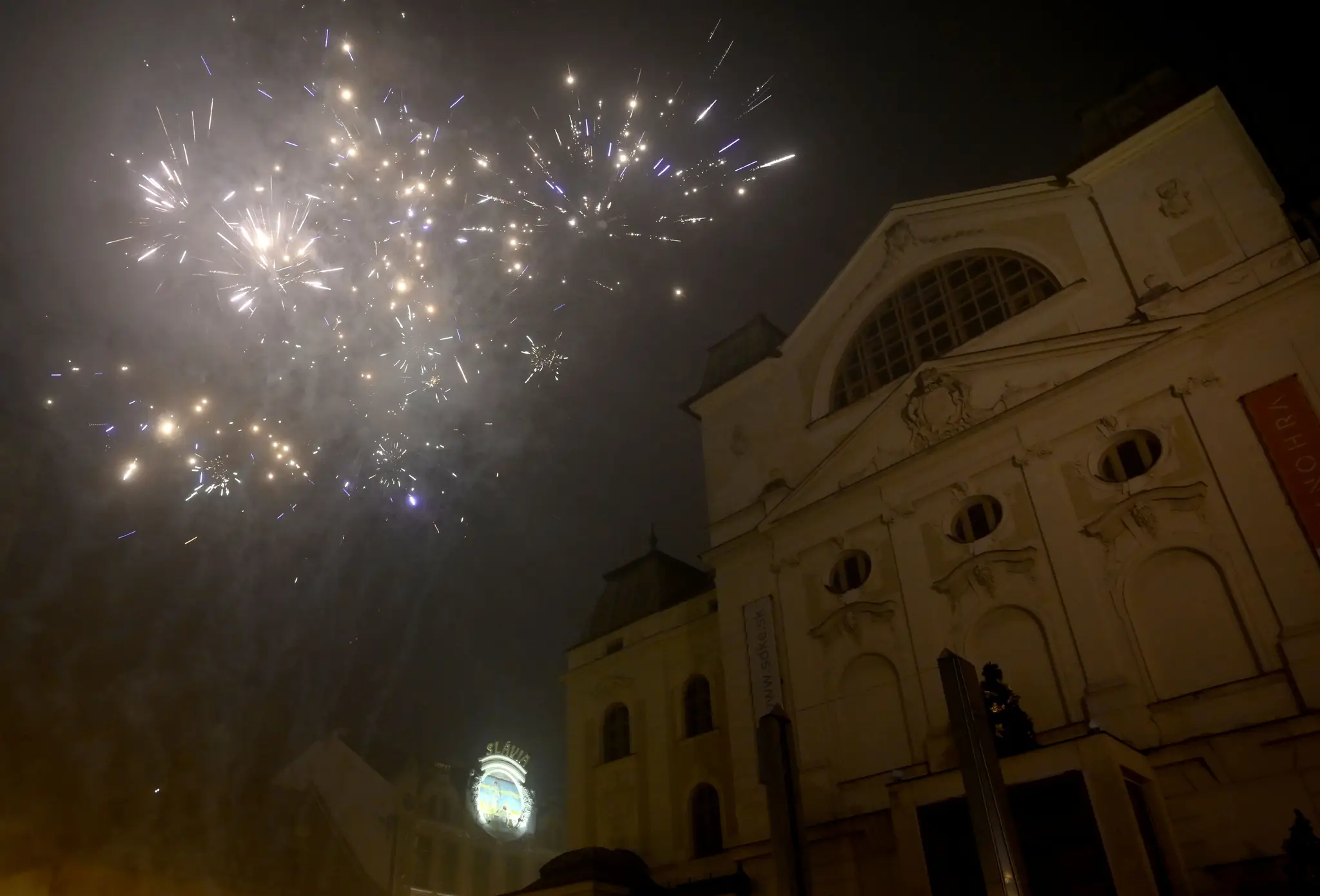 Oslavy Nového roka v Košiciach.