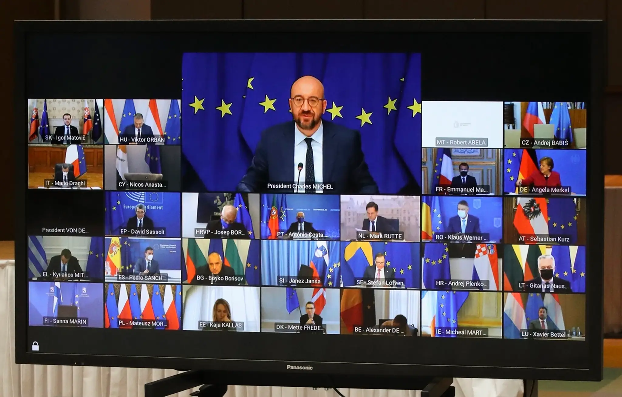 Online summit Európskej únie.
