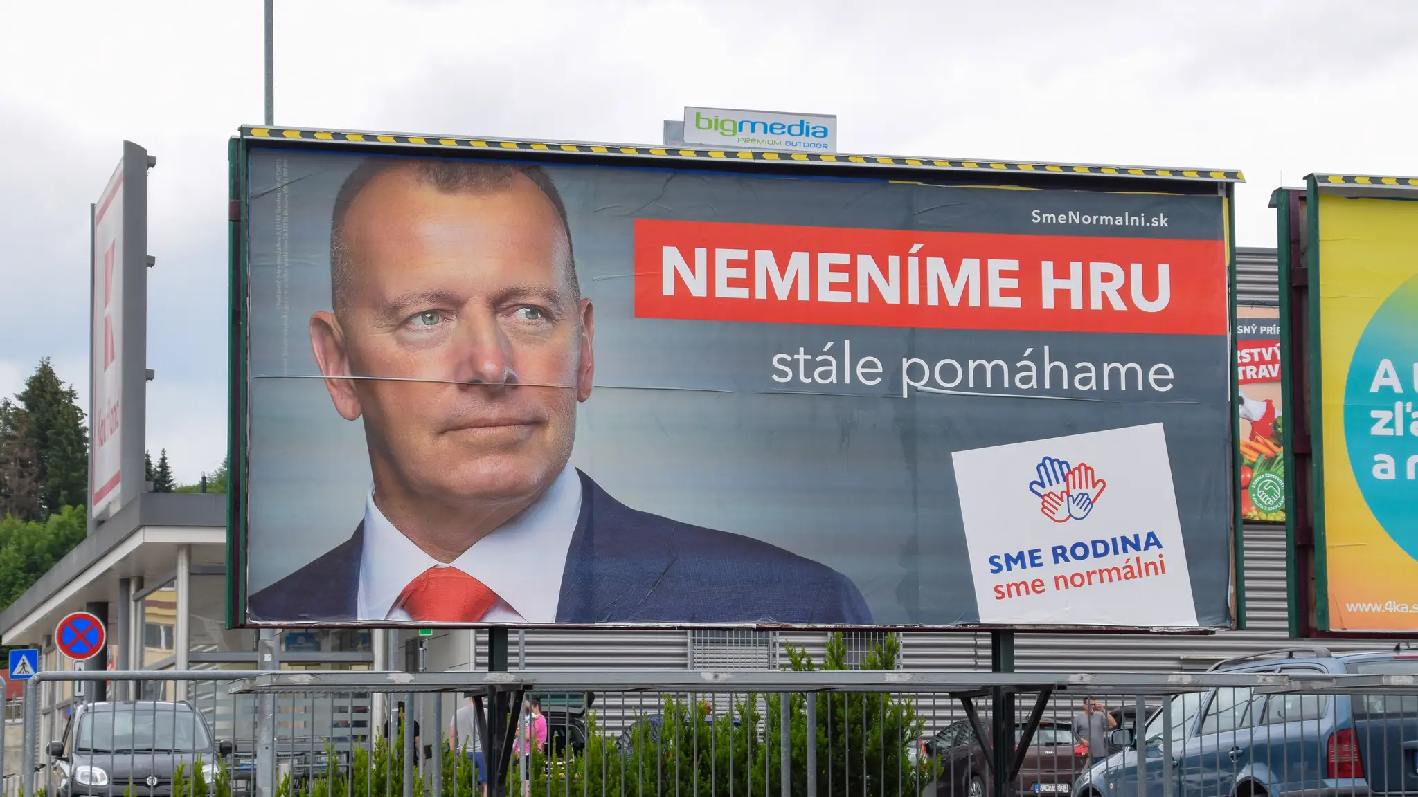 Bilbord strany Sme rodina.