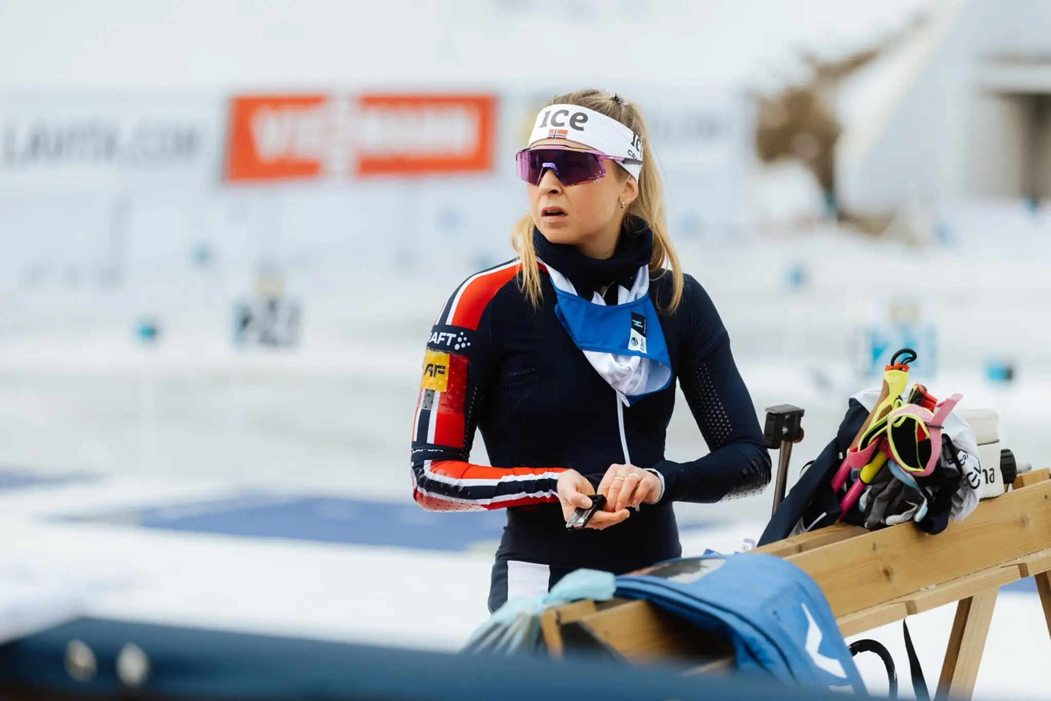 Nórska biatlonistka Ingrid Landmark Tandrevoldová.