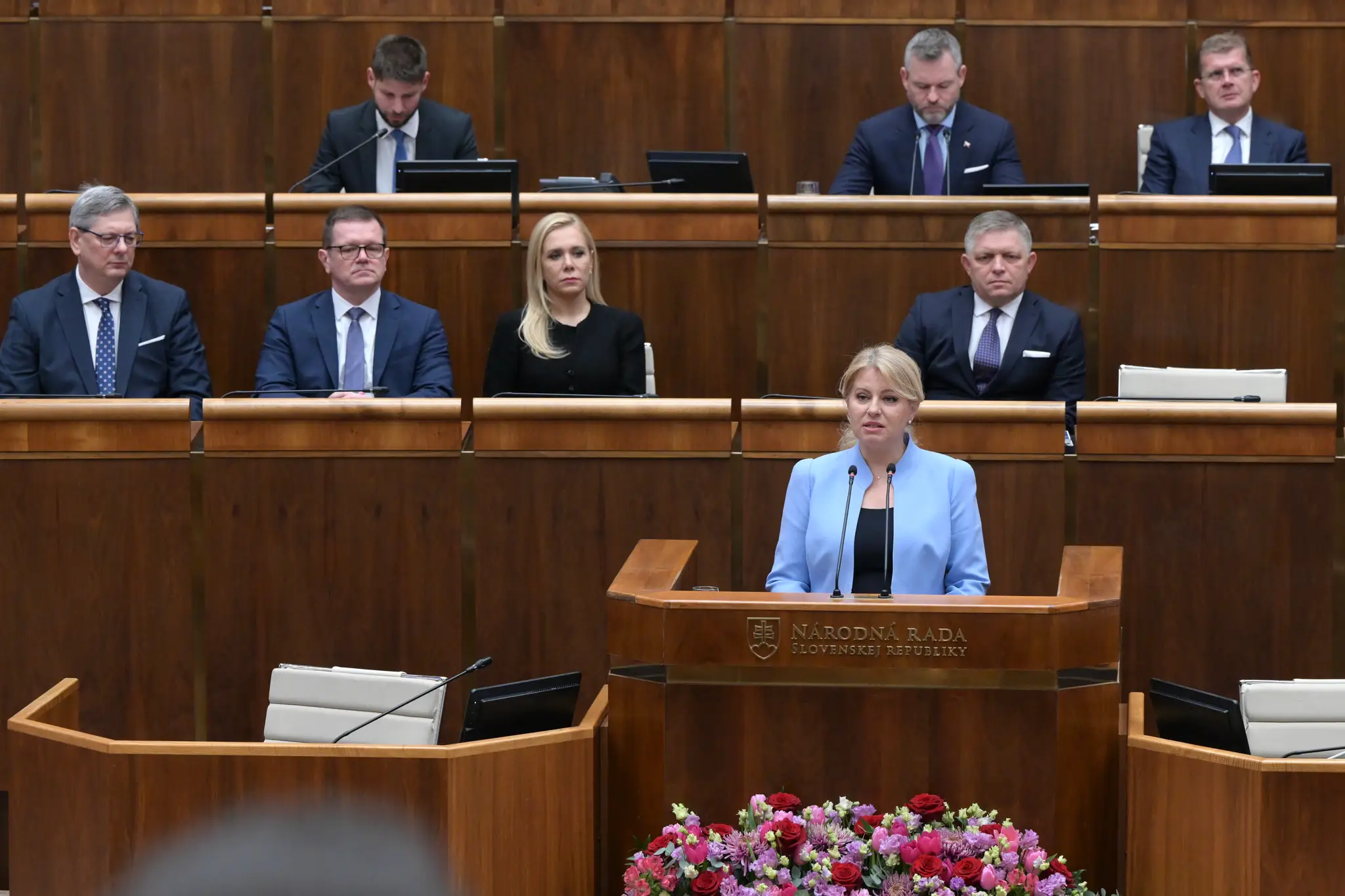 Prezidentka Zuzana Čaputová vystúpila v pléne NR SR. 