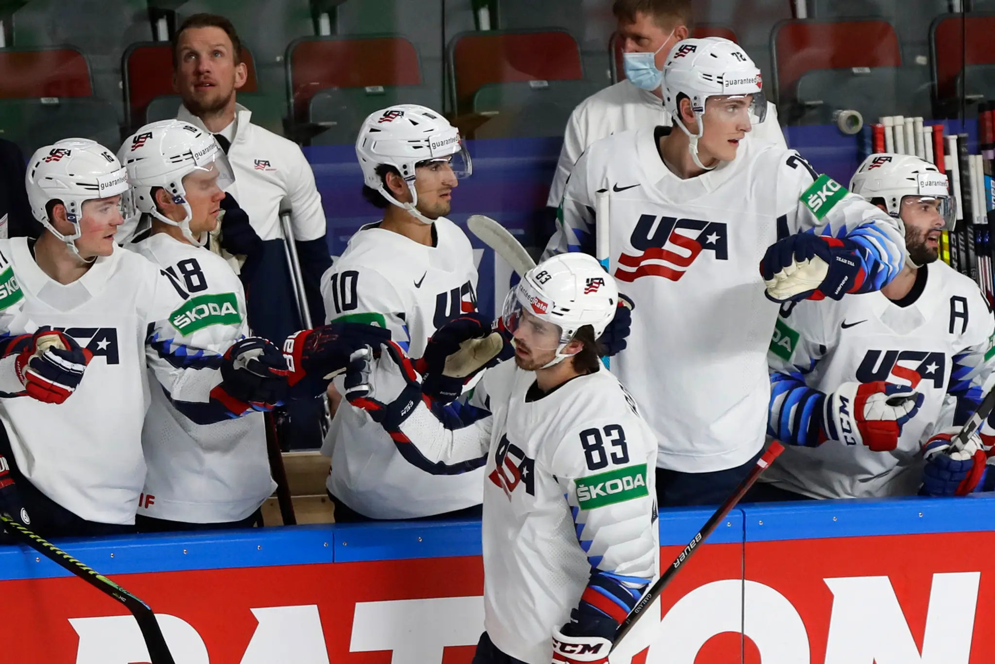 Conor Garland strelil proti Taliansku dva góly.