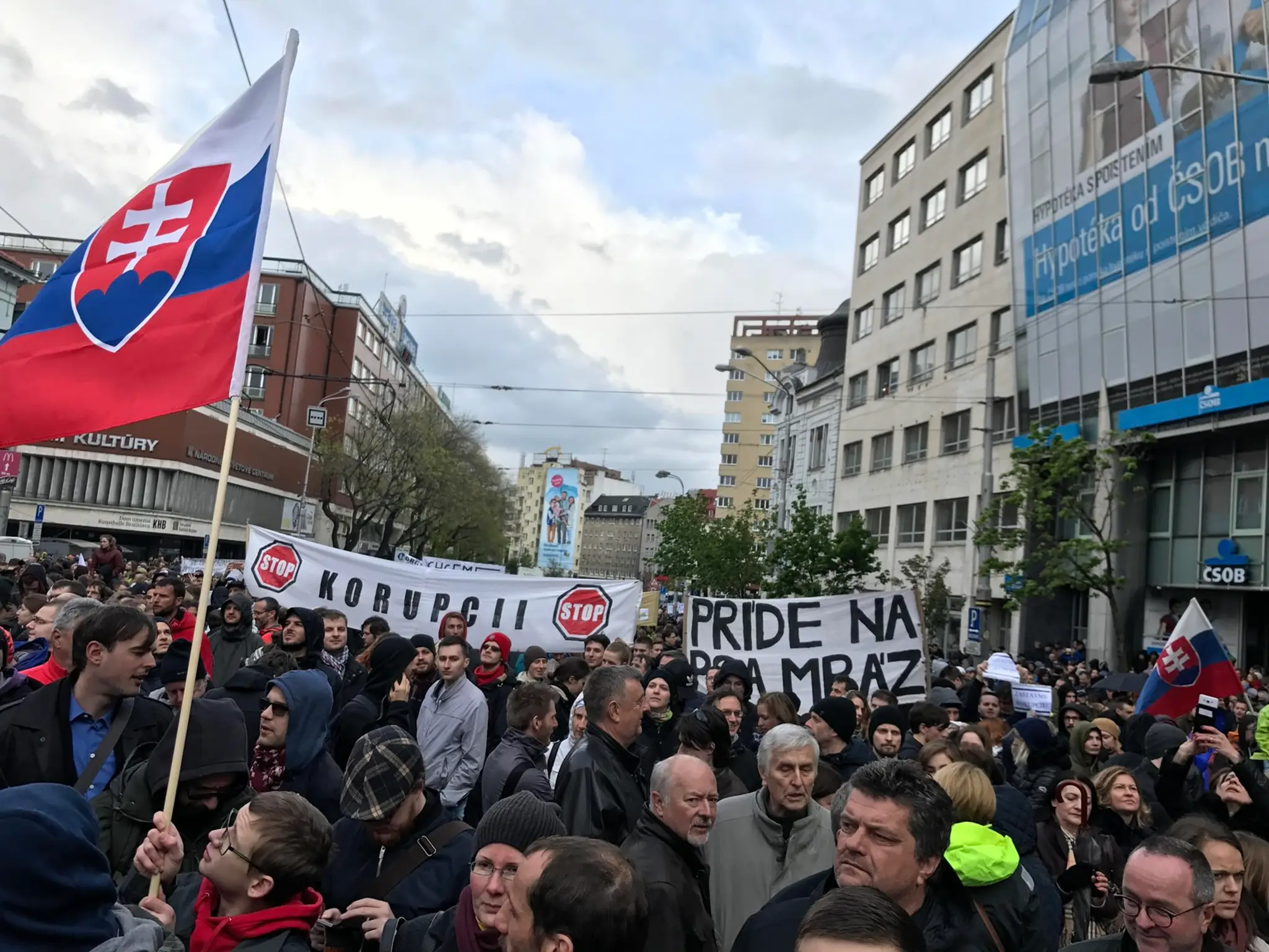 Protest v Bratislave