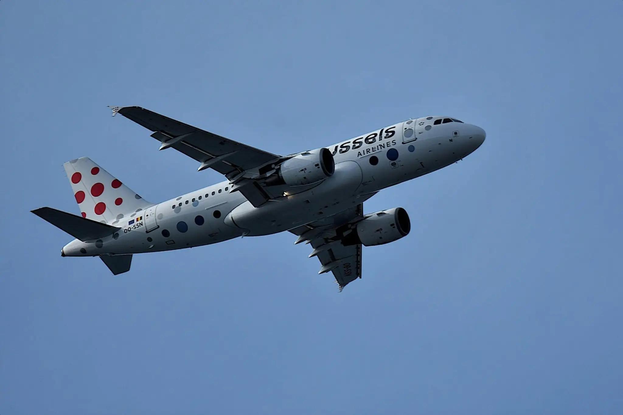 Lietadlo spoločnosti Brussels Airlines. 