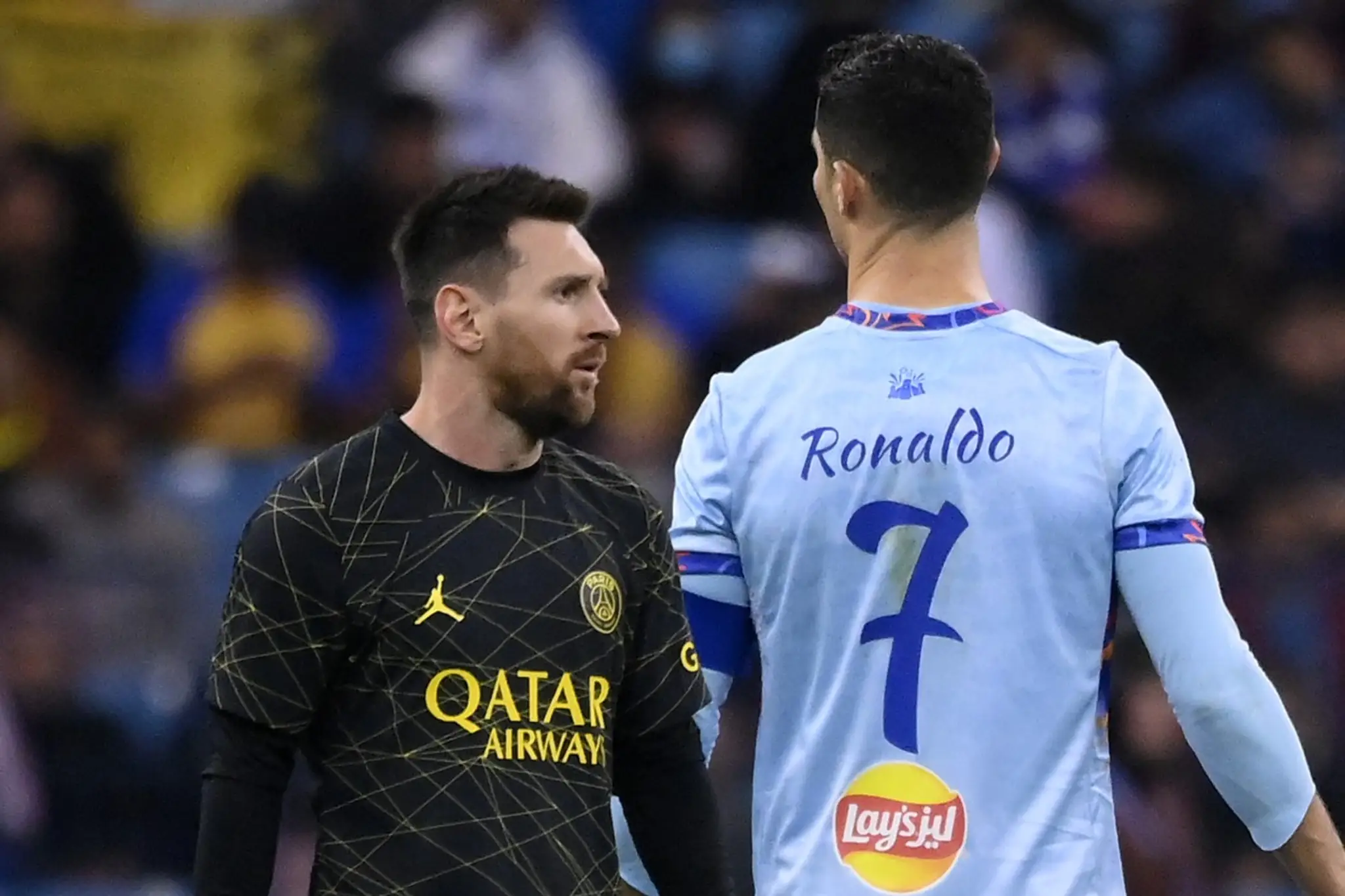 Messi a Ronaldo v zápase PSG proti Rijád All-Stars