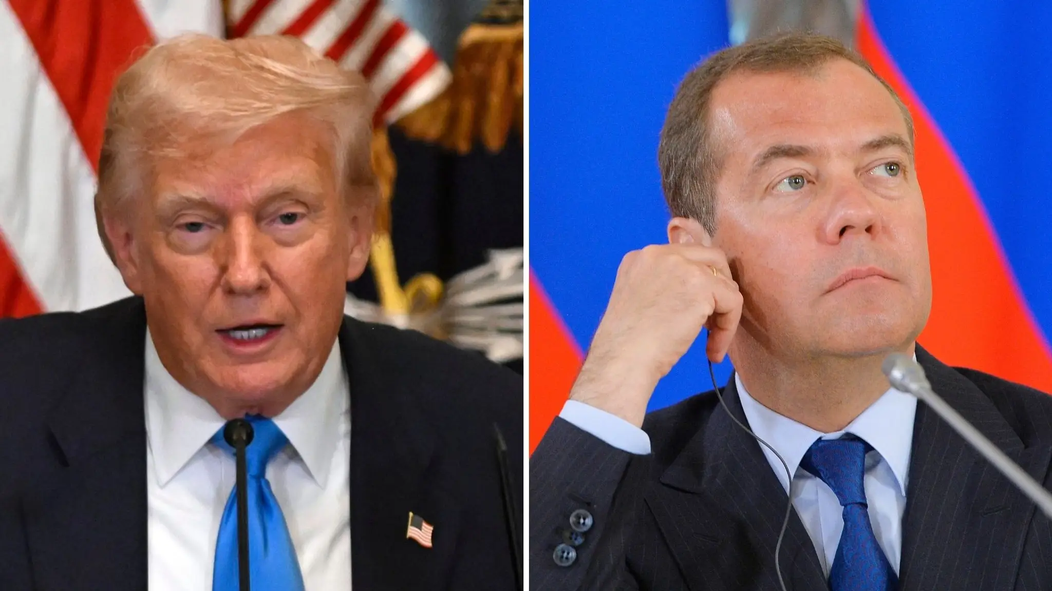 Donald Trump a Dmitrij Medvedev