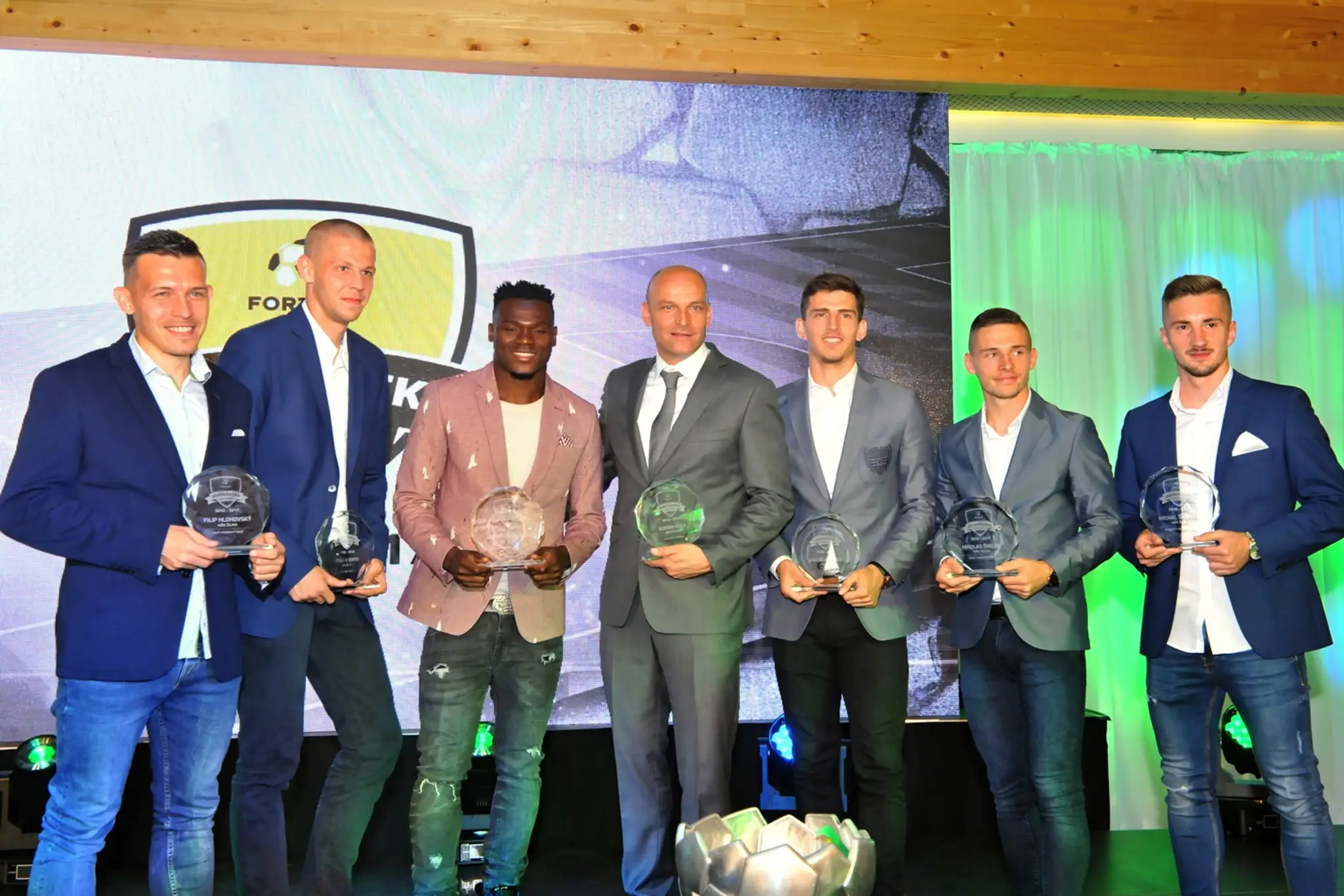 Zo slávnostného vyhlasovania výsledkov ankety Jedenástka Fortuna ligy 2016/17.