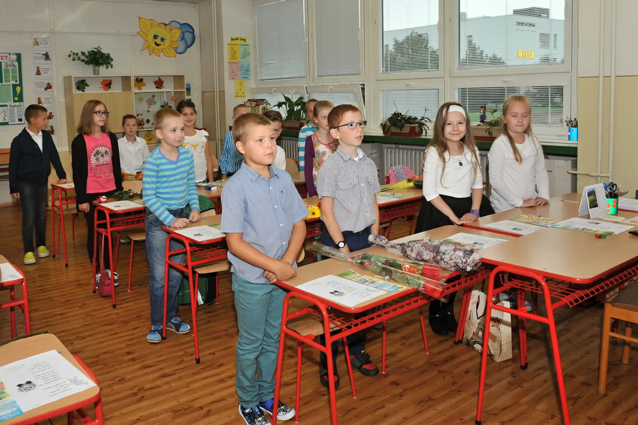 Na snímke žiaci 3.B triedy ZŠ Gaštanová v Žiline 