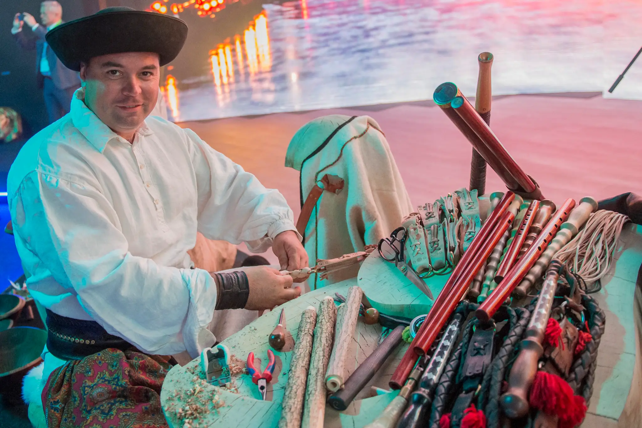 Ukážka ľudovo-umeleckej výroby v slovenskej expozícii na svetovej výstave Expo 2017 v kazašskej Astane.