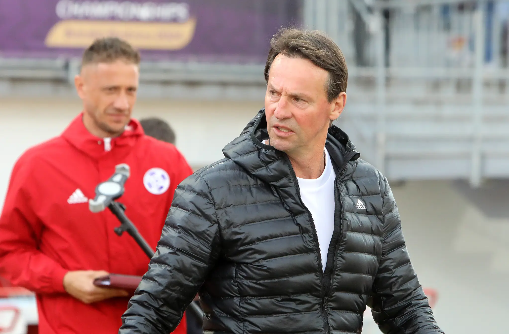 Na snímke hlavný tréner MFK Dukla Banská Bystrica František Straka.