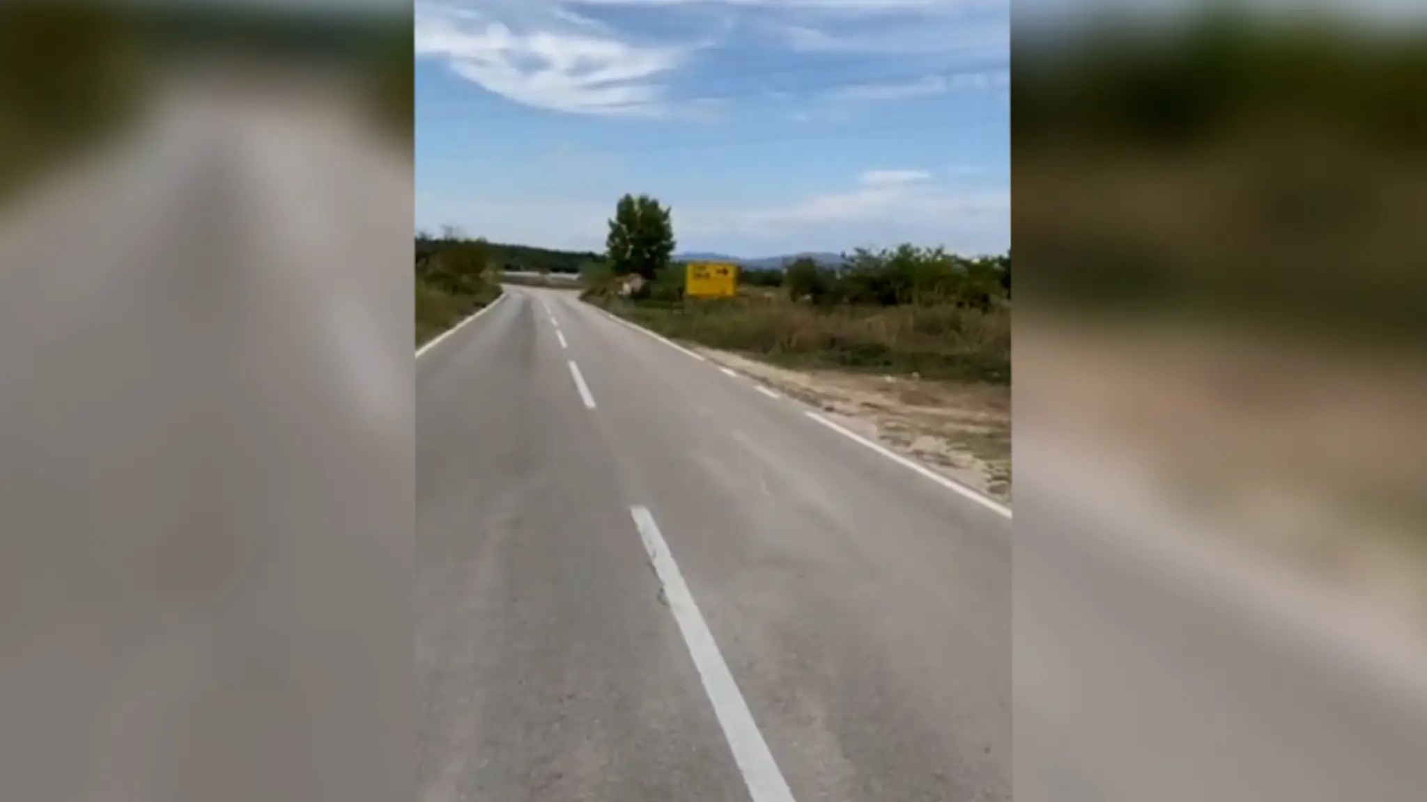 Úsek cesty, na ktorom došlo k nehode.