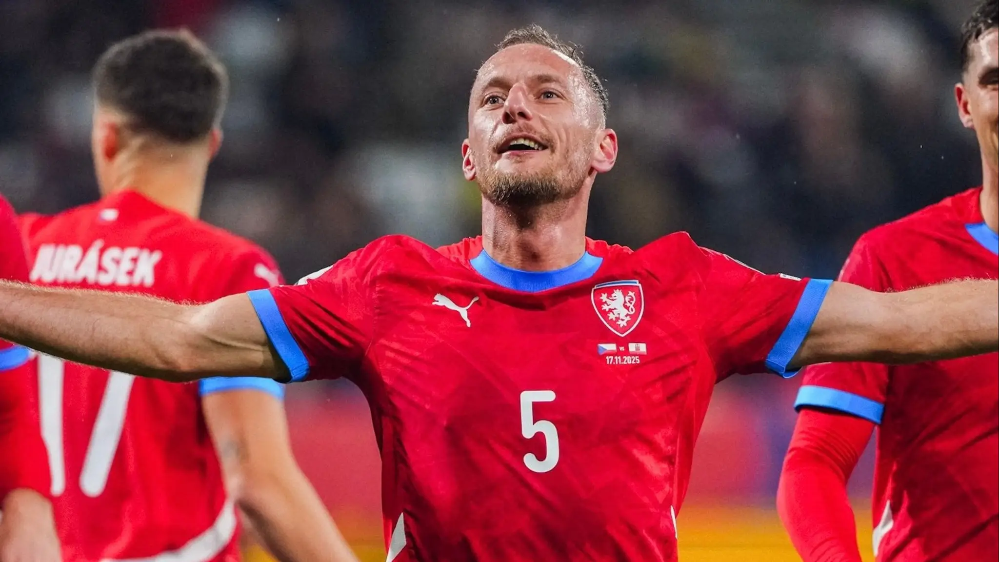 Českí futbalisti zdolali Gibraltár. (cropped)