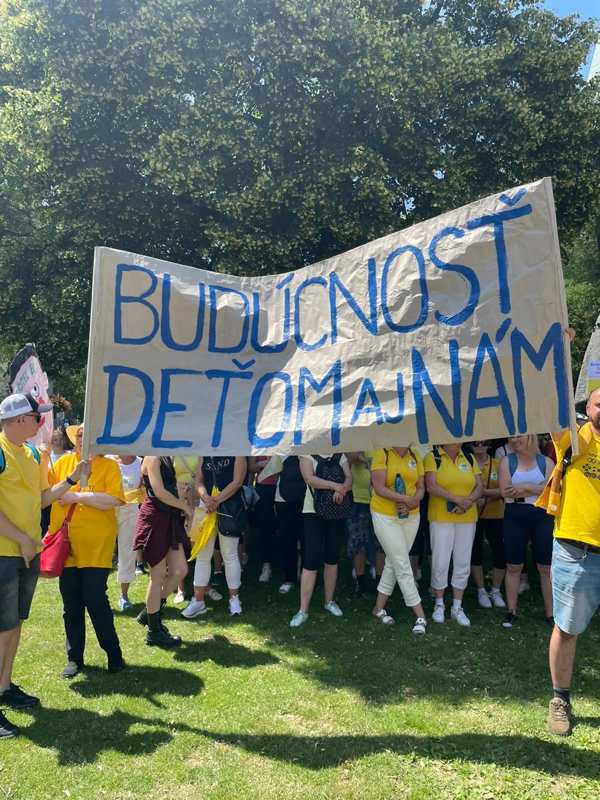 Protest učiteľov.