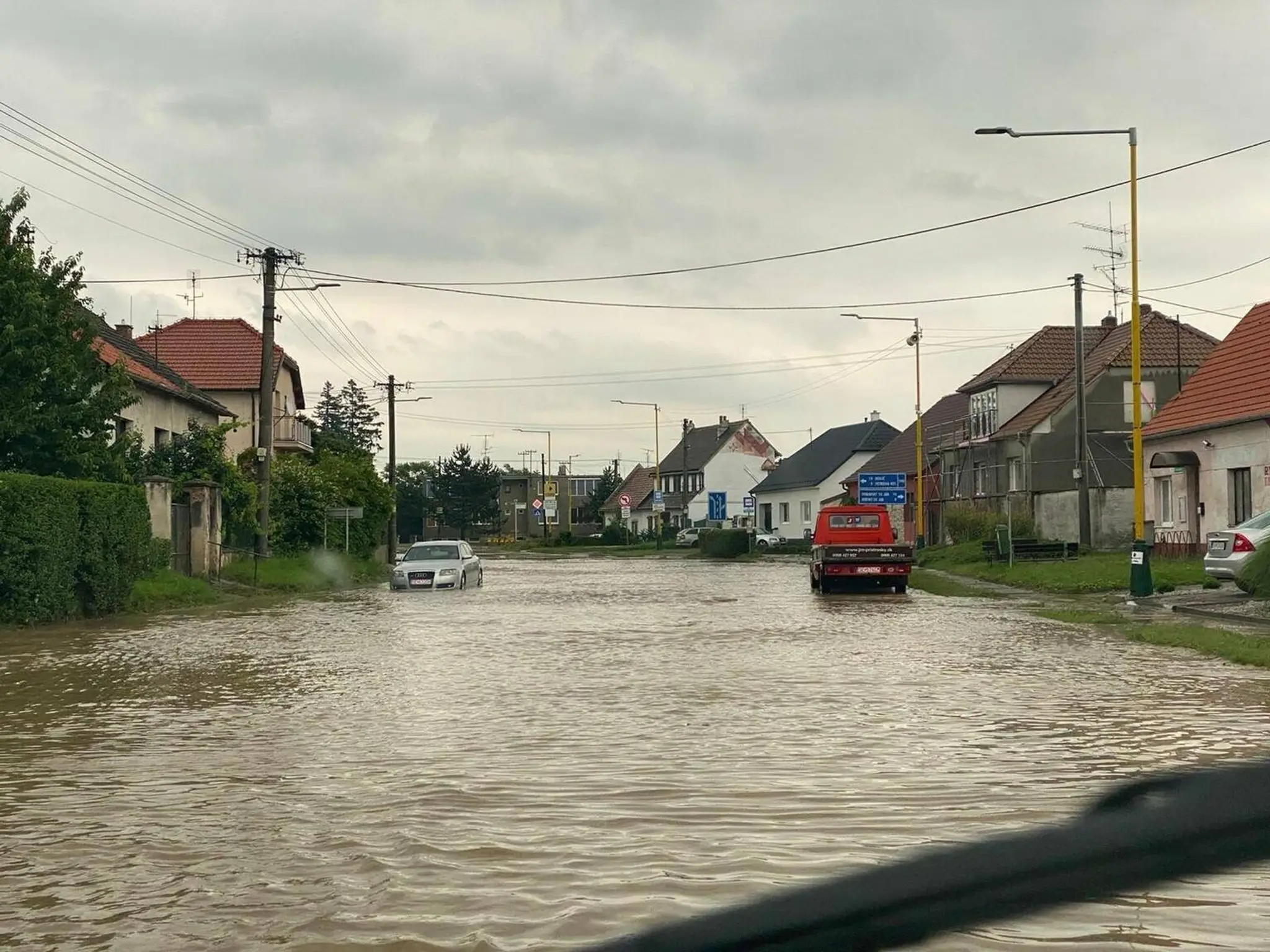 Záplavy na Záhorí.