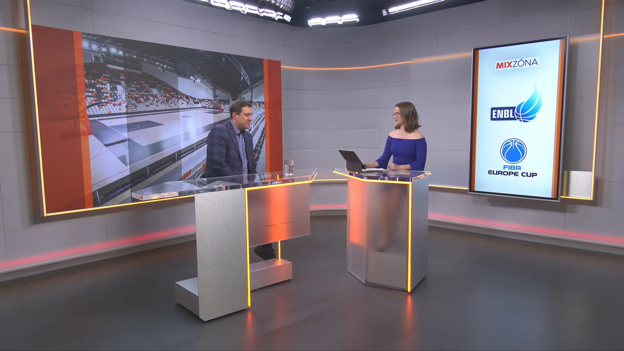 Michal Ondruš v štúdiu TN live.