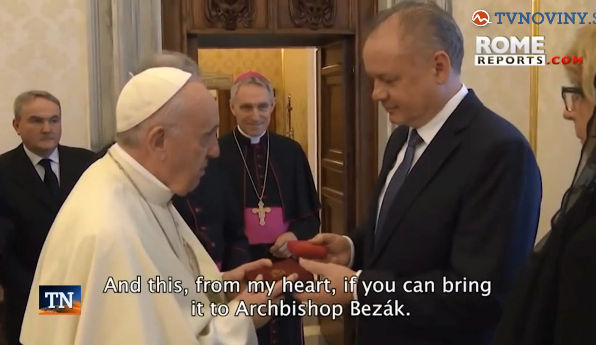 Darček od pápeža Františka.