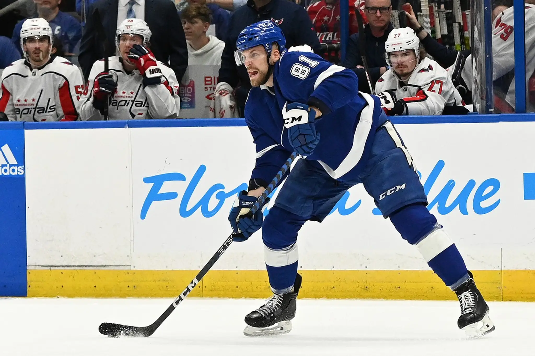 Erik Černák v zápase proti Washingtonu Capitals