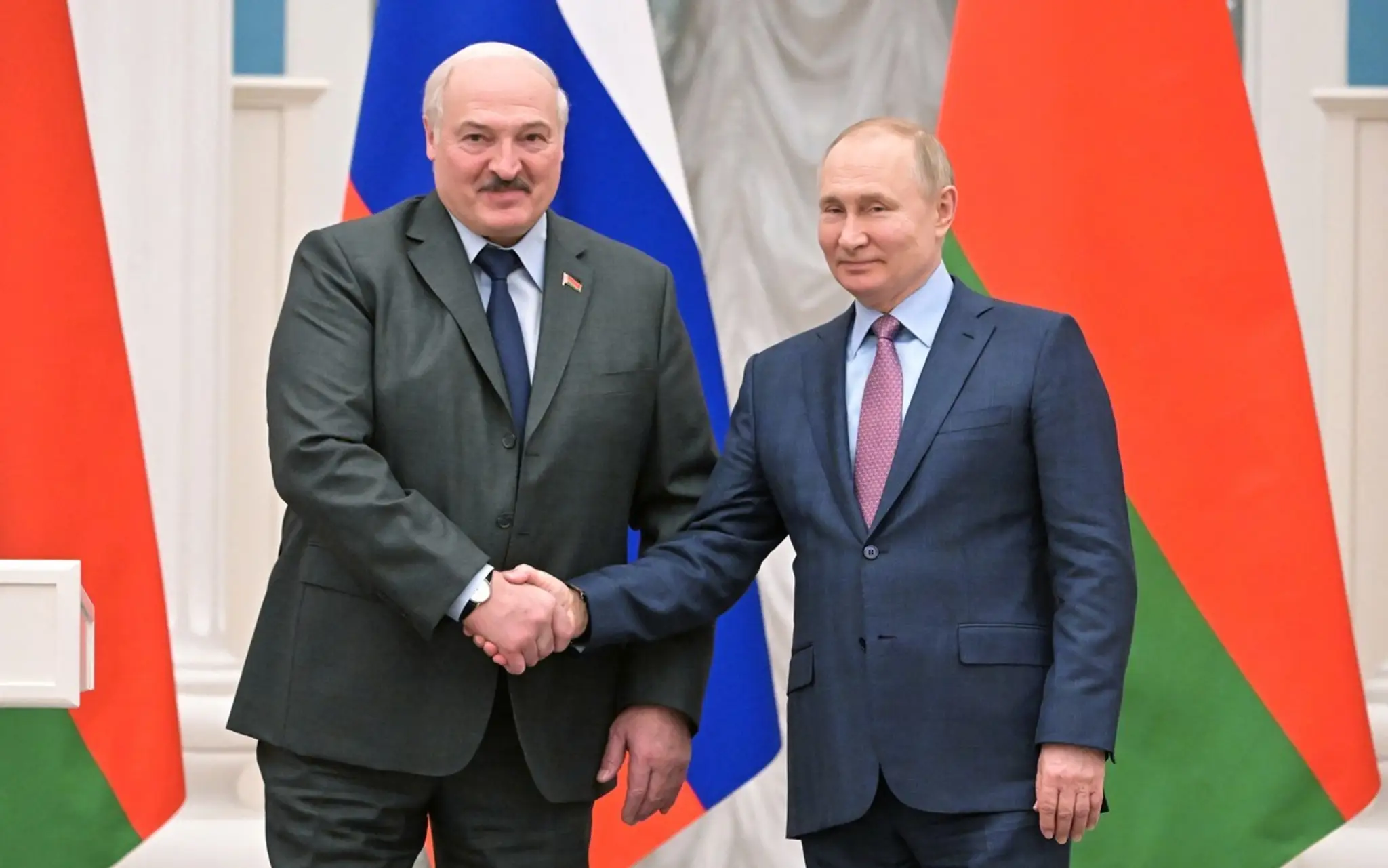Alexander Lukašenko a Vladimír Putin.