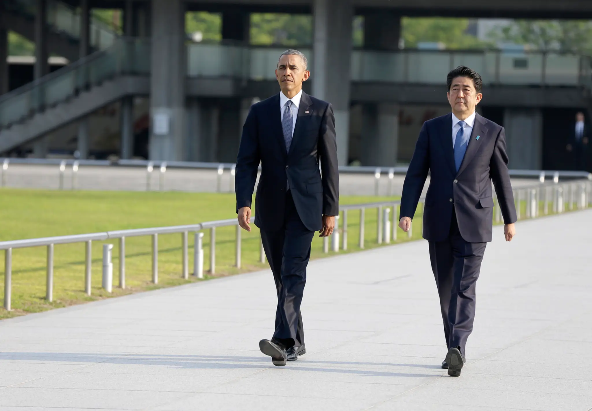  Americký prezident Barack Obama (vľavo) a japonský premiér Šinzo Abe.