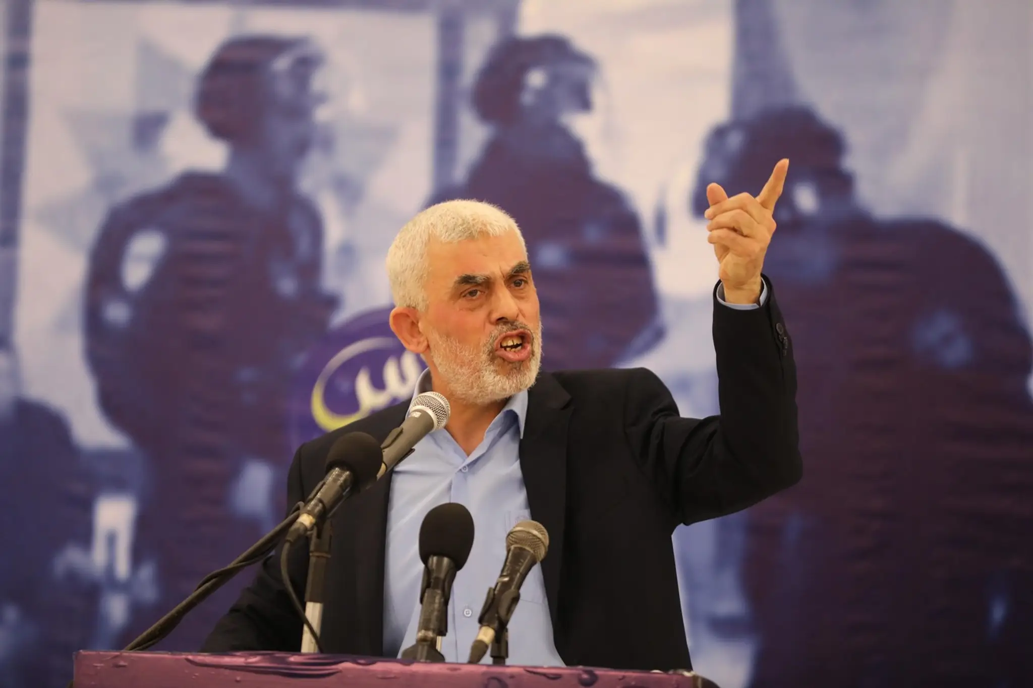 Líder palestínskeho militantného hnutia Hamas Jahjá Sinwár.