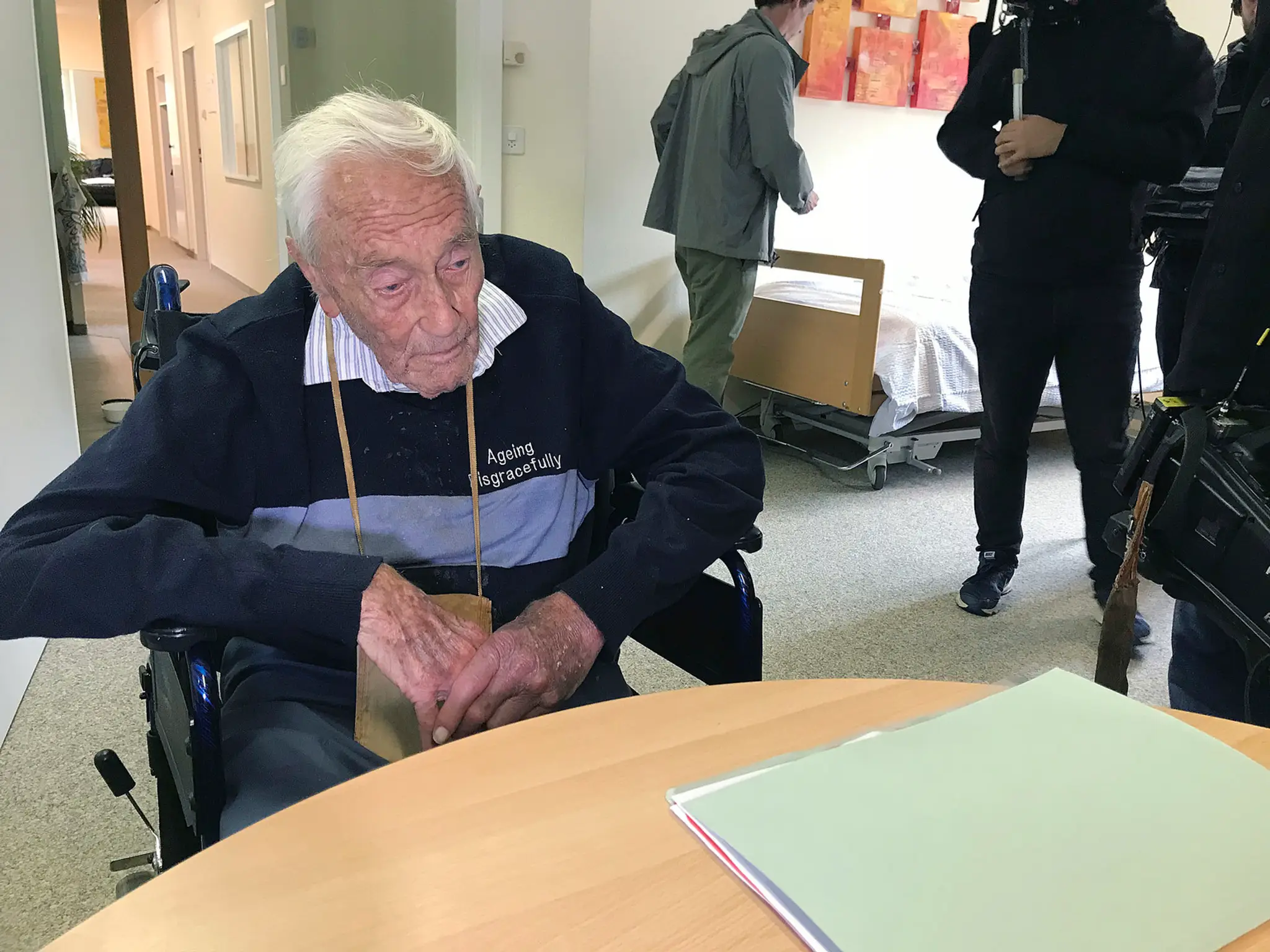 David Goodall prišiel vo štvrtok (10.5.) na miesto, kde ukončil svoj život. 
