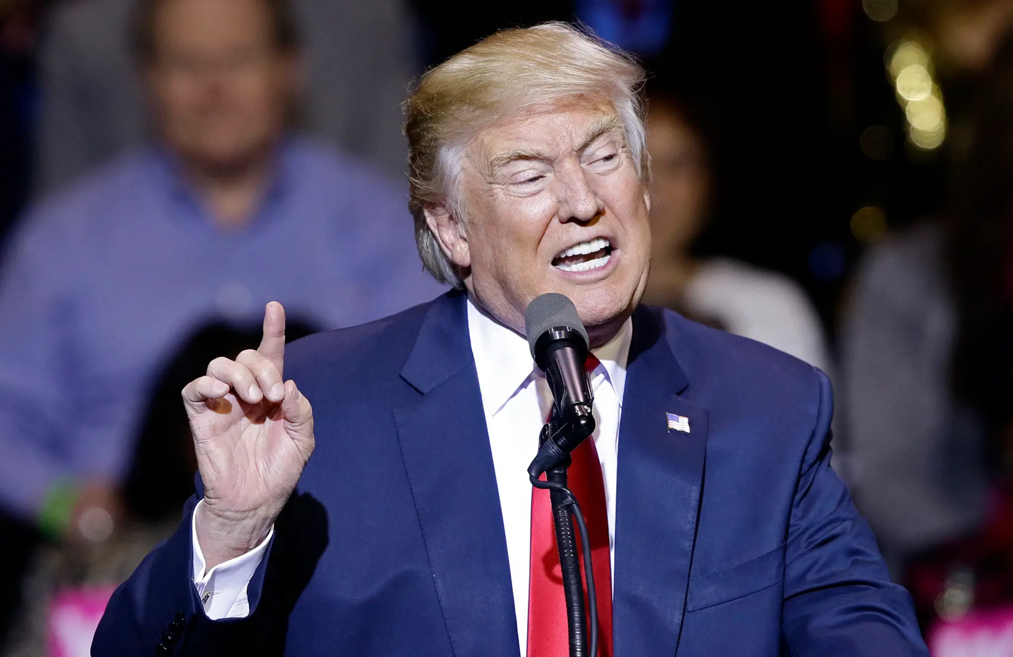 Donald Trump sa prihovára svojim stúpencom v meste Fayetteville.