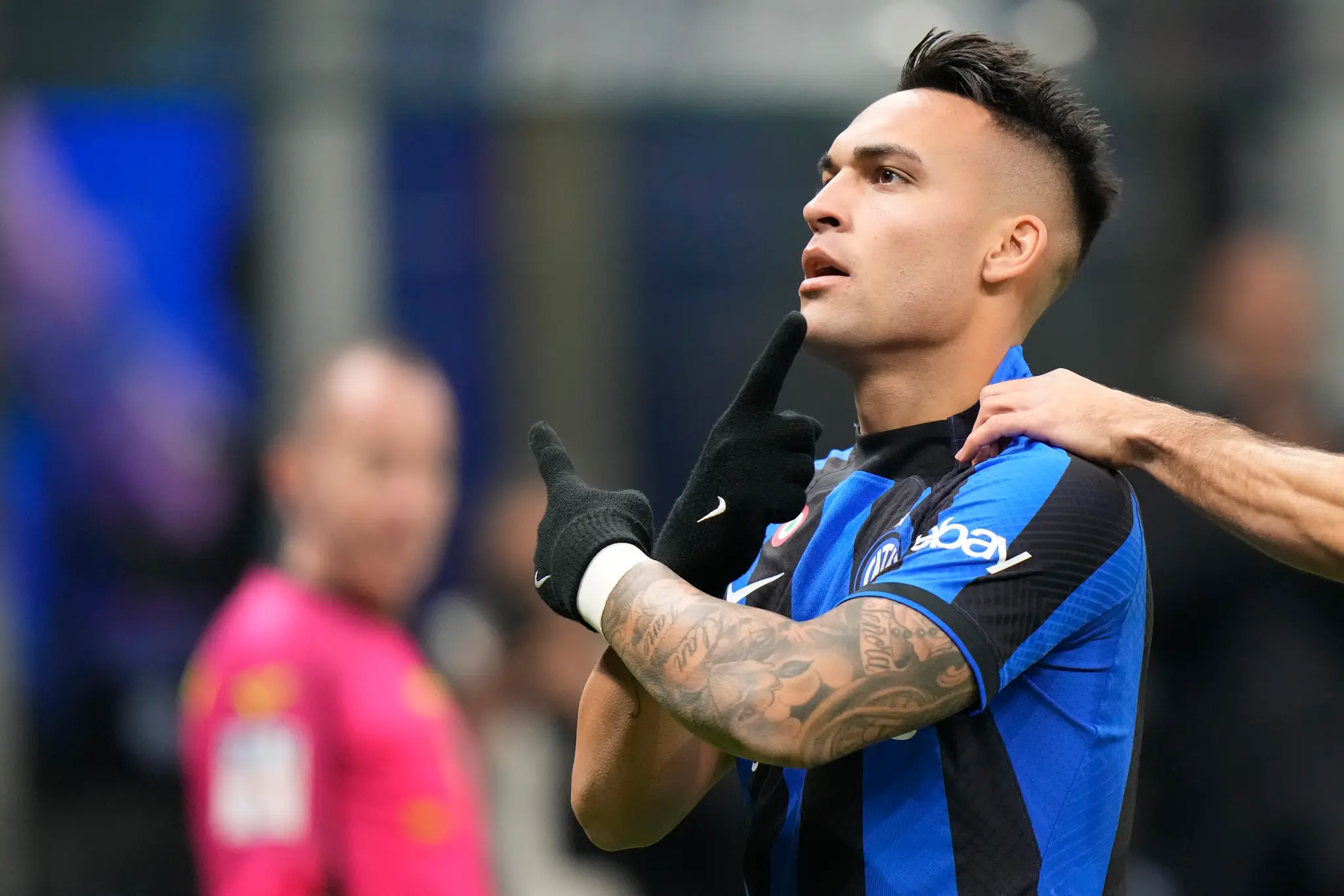 Lautaro Martínez po strelení expresného gólu