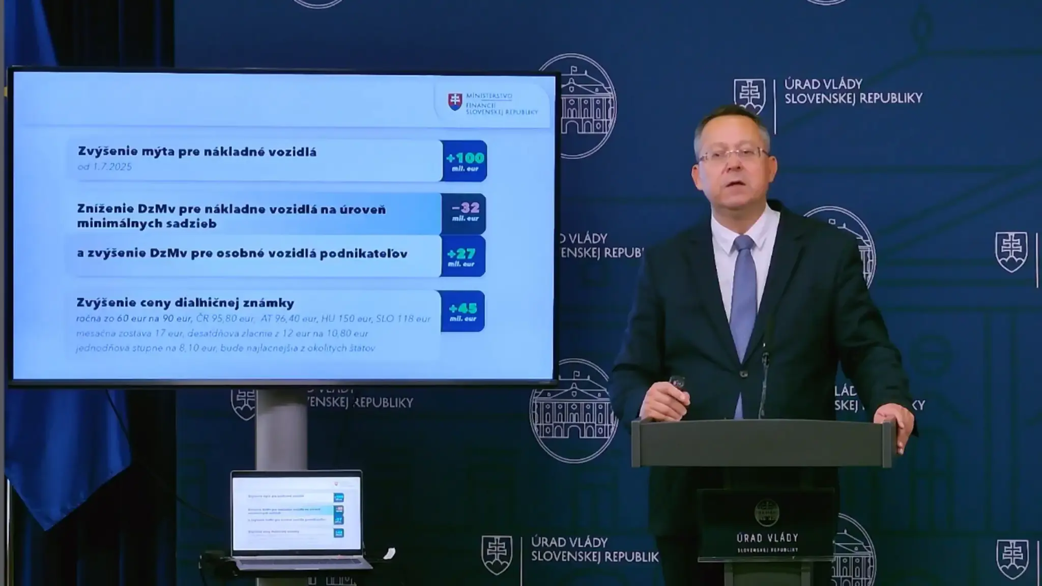 Ladislav Kamenický informoval o zmenách cien diaľničných známok