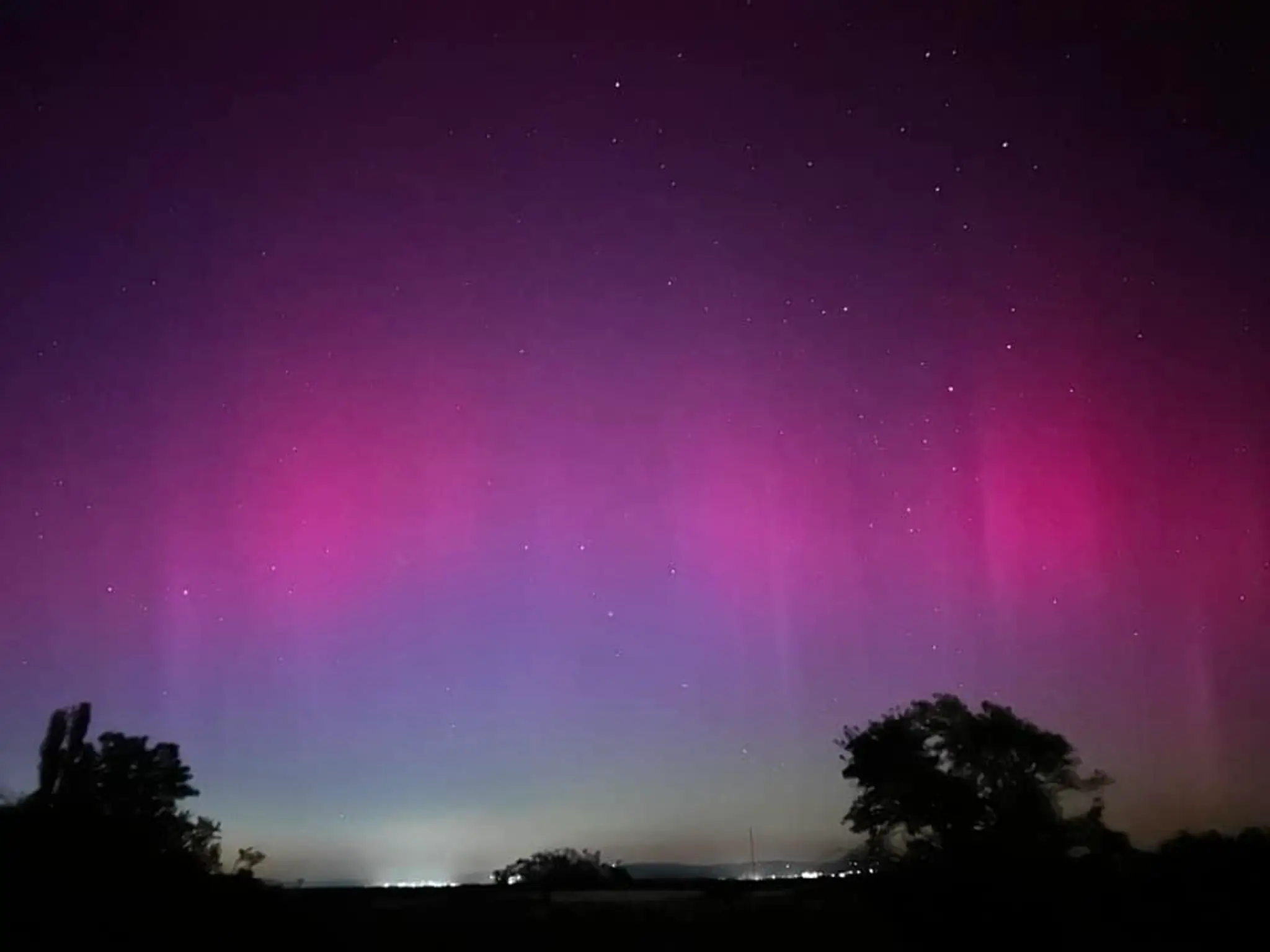 Polárna žiara nad Cerovou