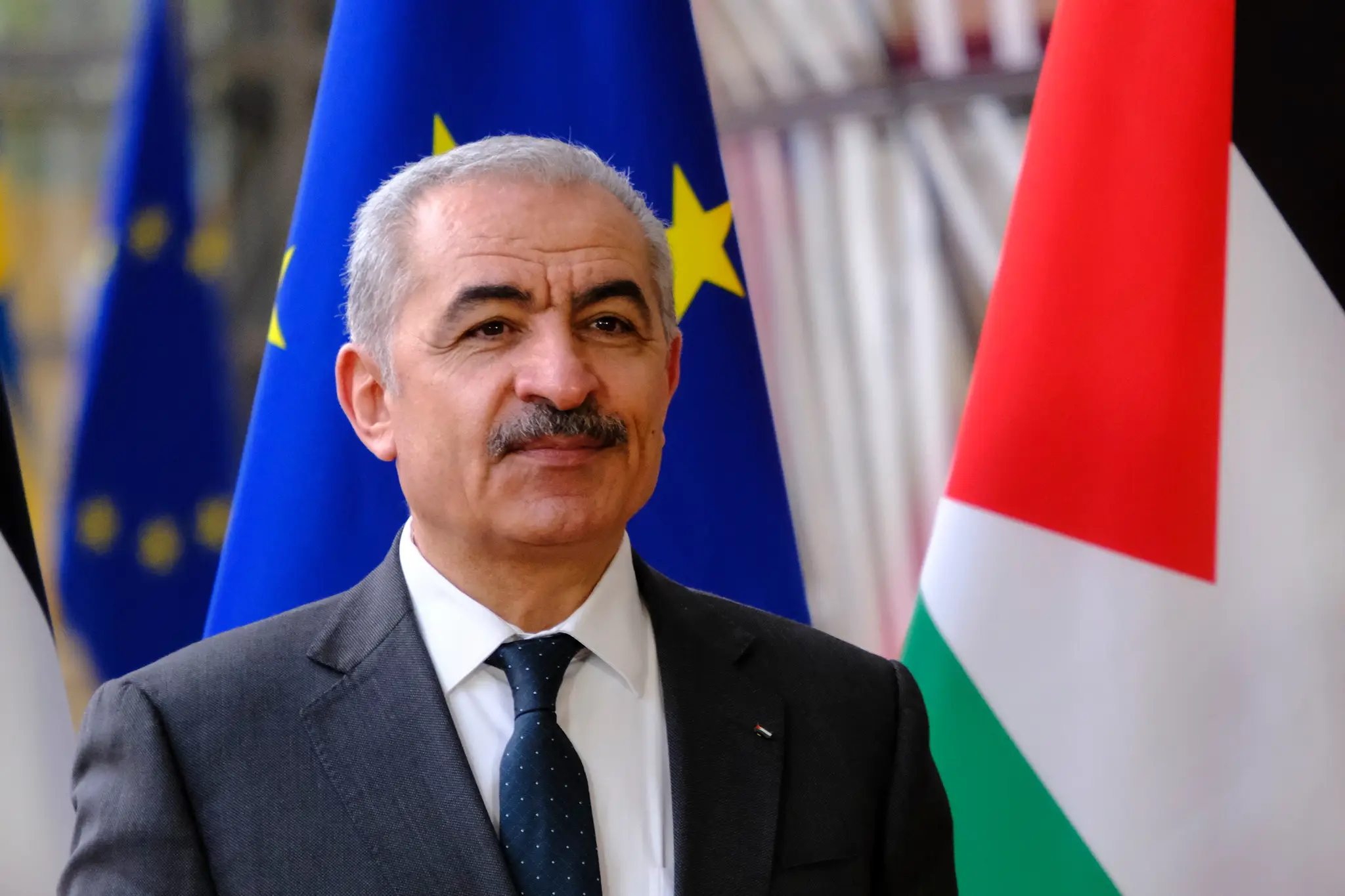 Predseda vlády Palestínskej samosprávy v Predjordánsku Muhammad Štajja.